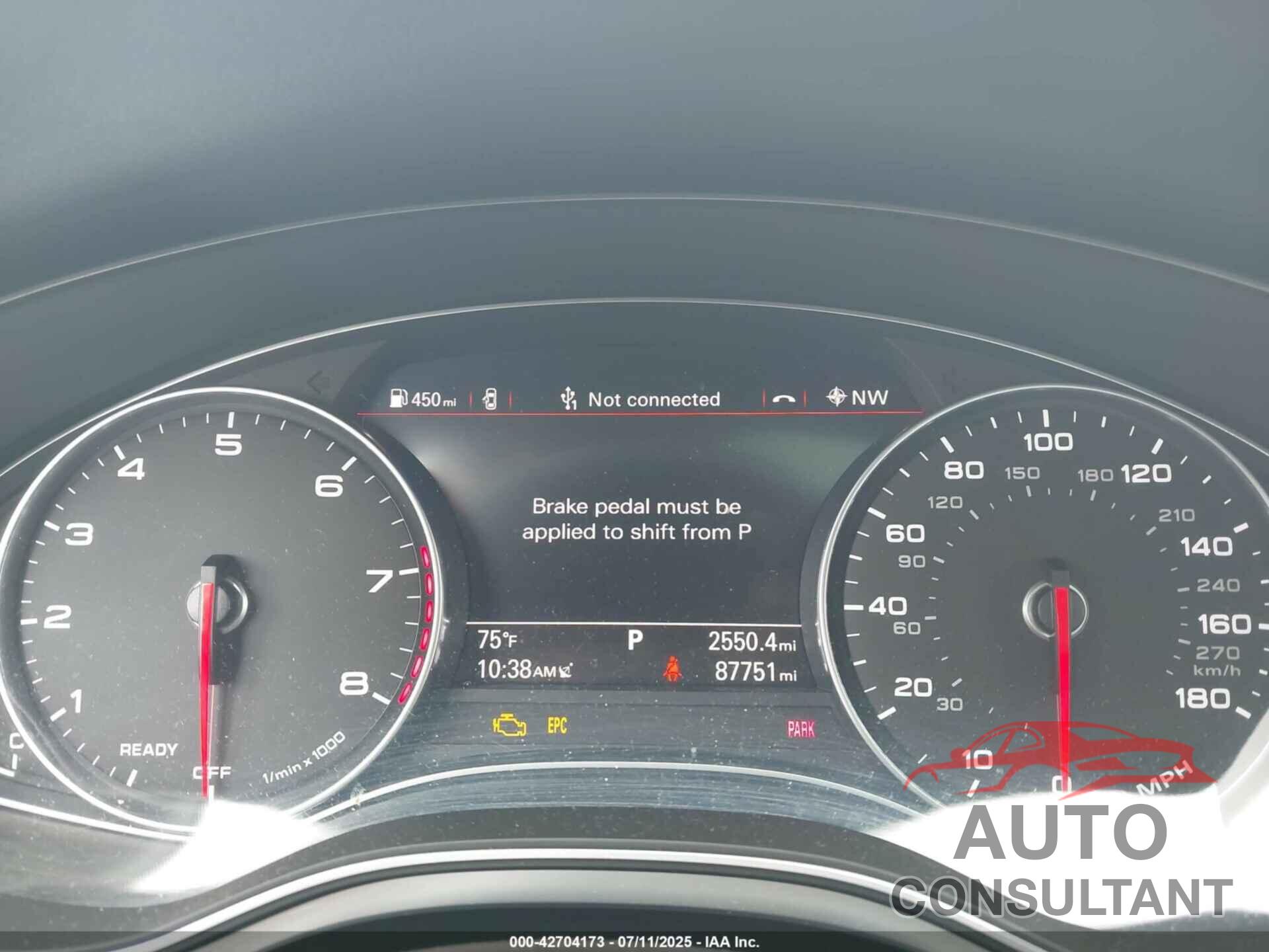 AUDI A6 2016 - WAUGFAFC6GN157434
