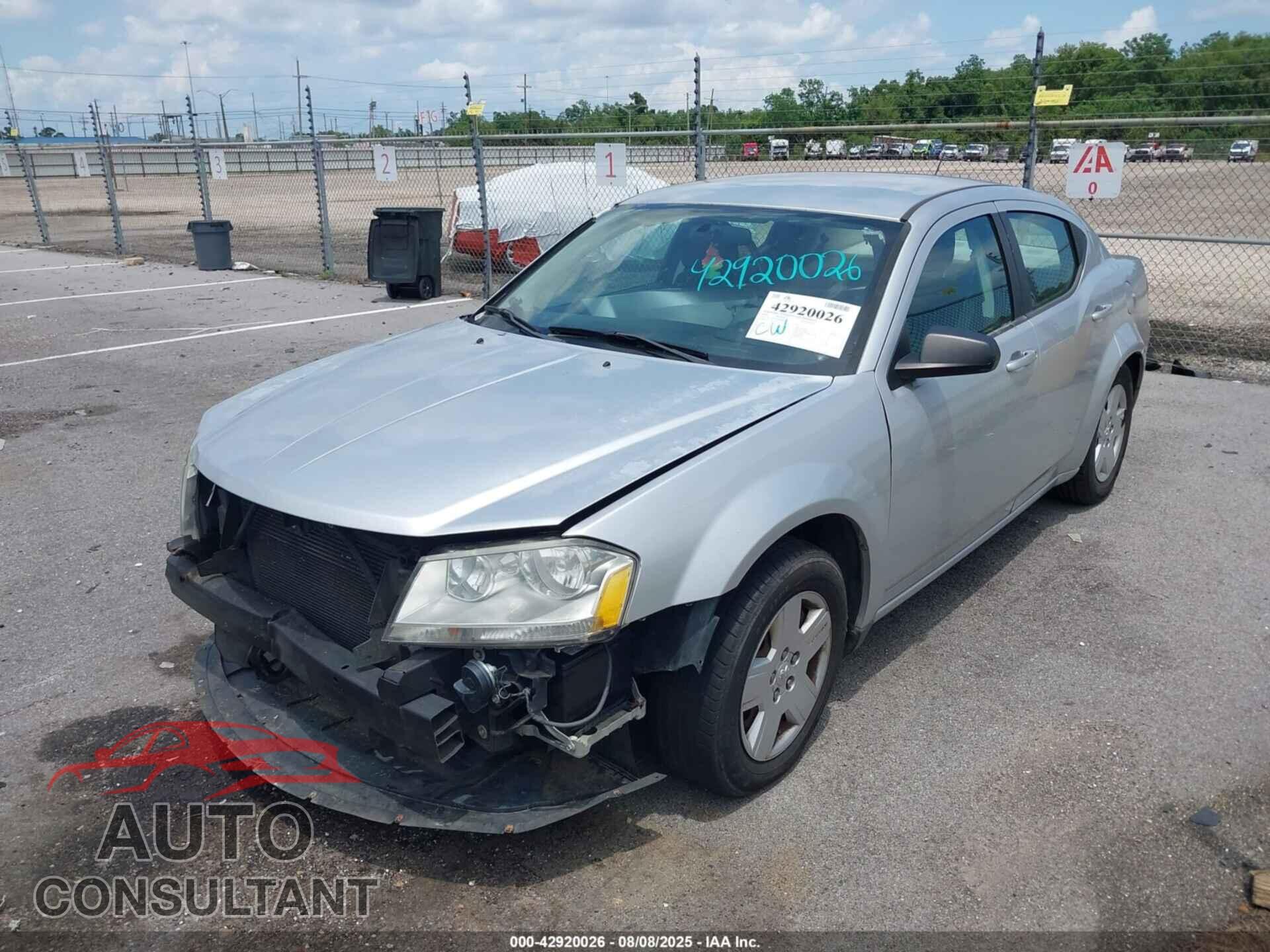 DODGE AVENGER 2010 - 1B3CC4FB7AN184640