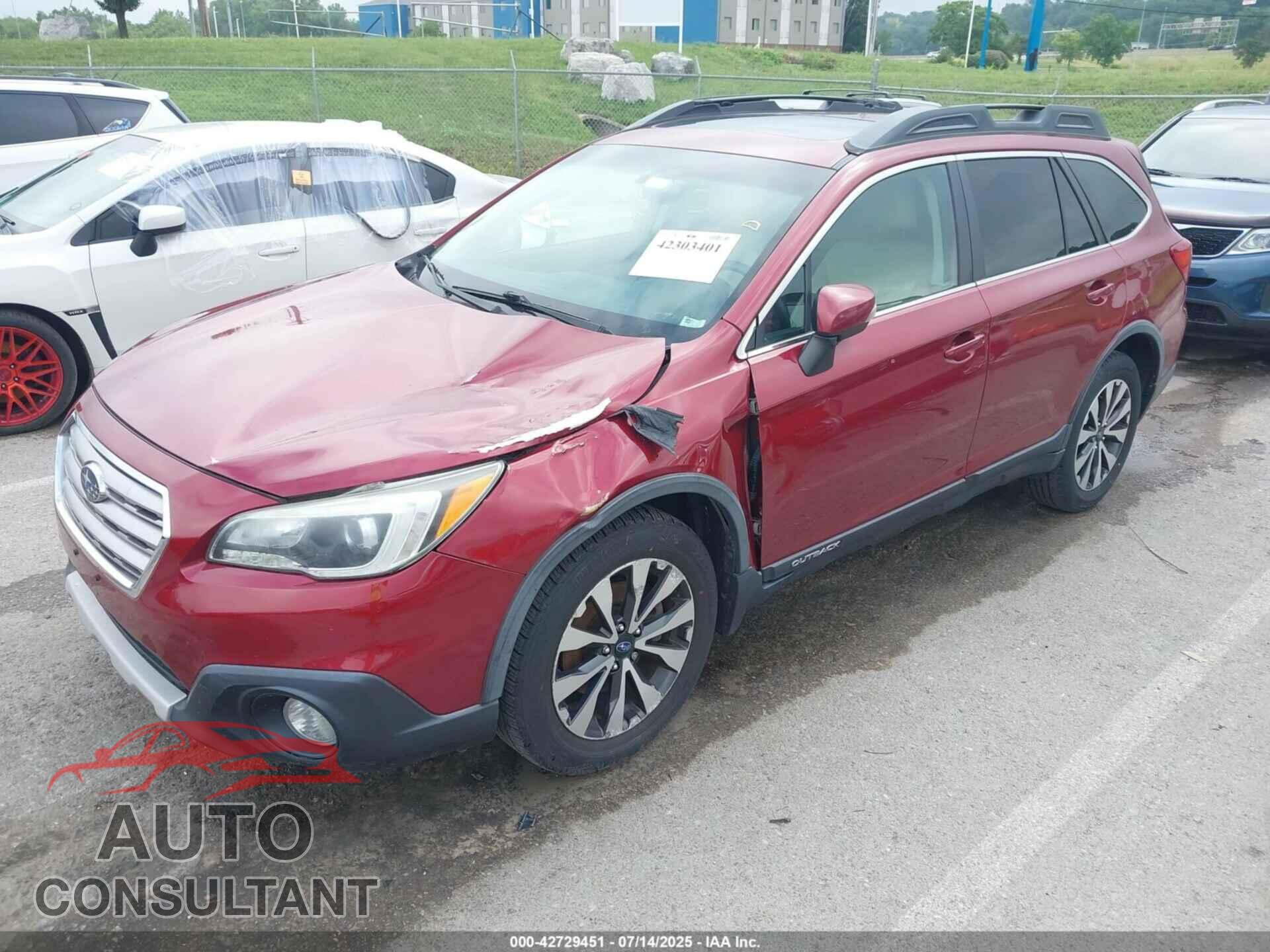 SUBARU OUTBACK 2015 - 4S4BSBLC8F3324840