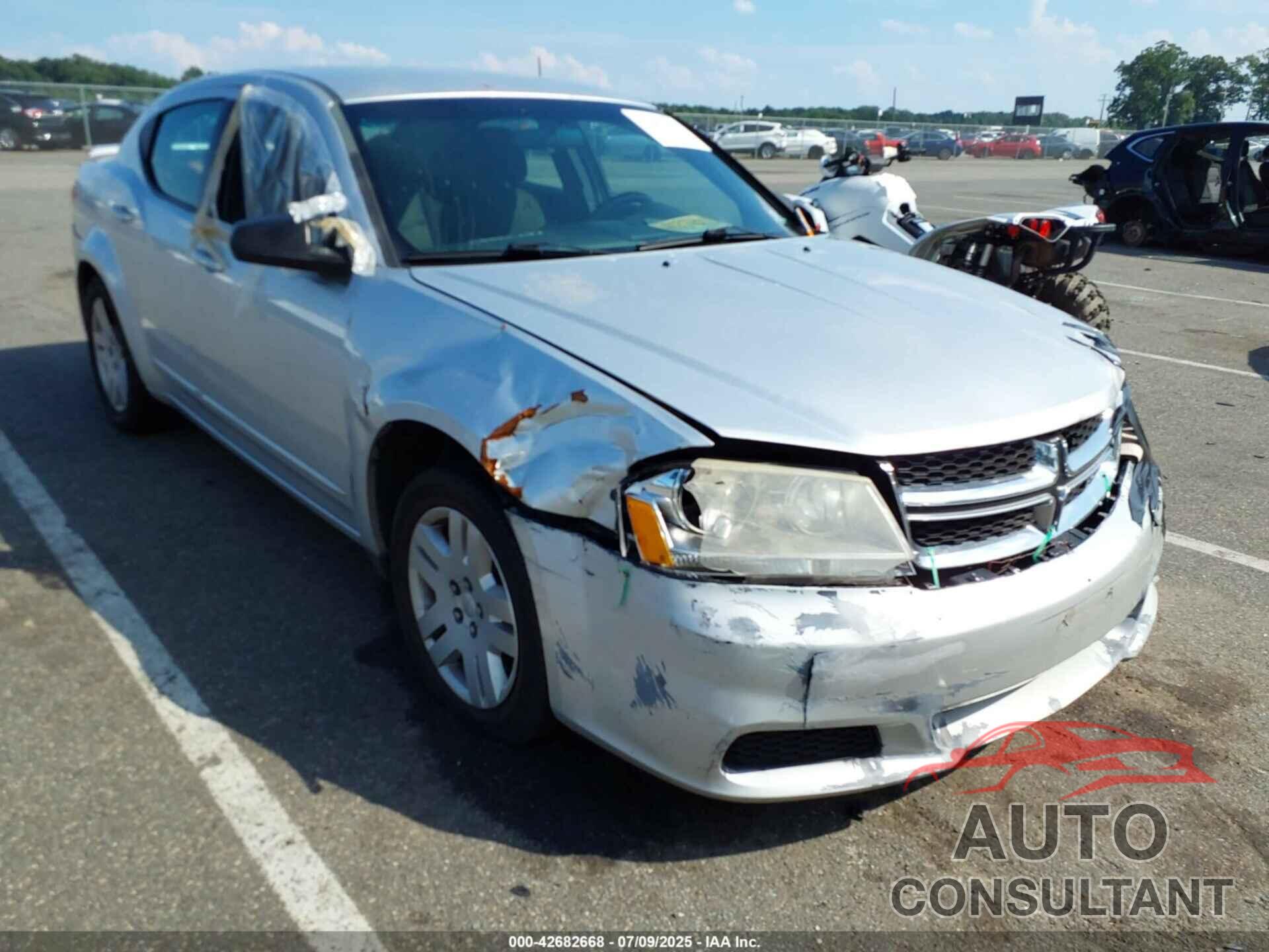 DODGE AVENGER 2012 - 1C3CDZAB5CN275168