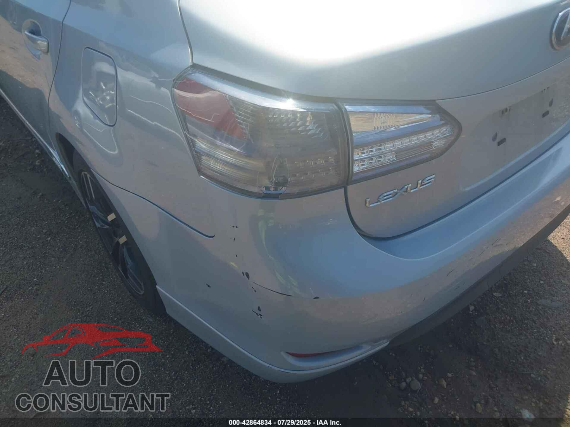 LEXUS HS 250H 2010 - JTHBB1BA5A2014348