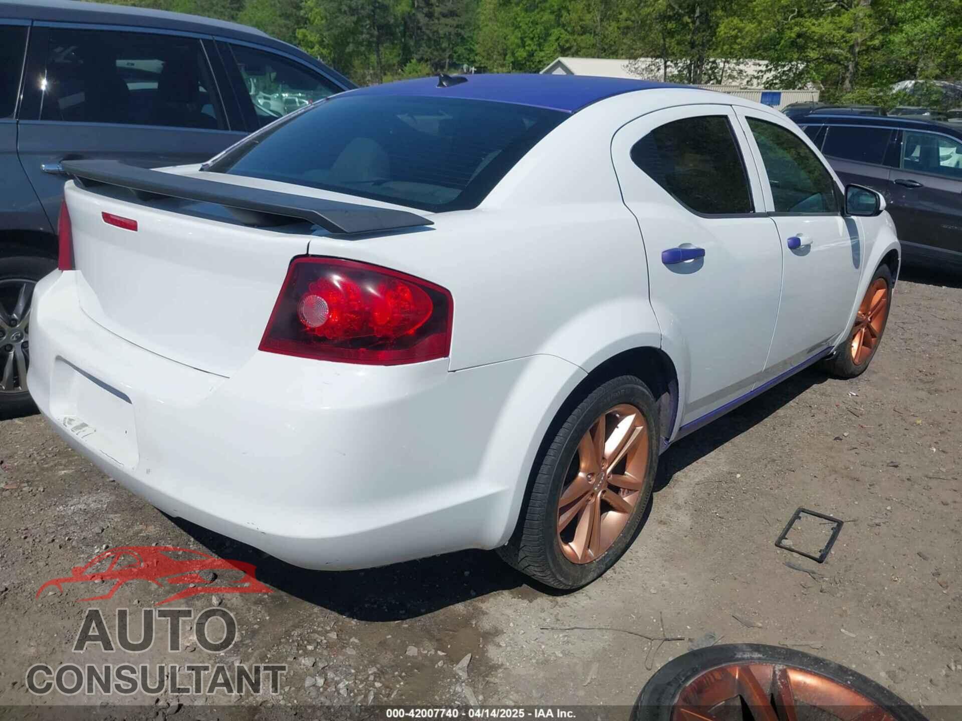 DODGE AVENGER 2013 - 1C3CDZCB2DN544550