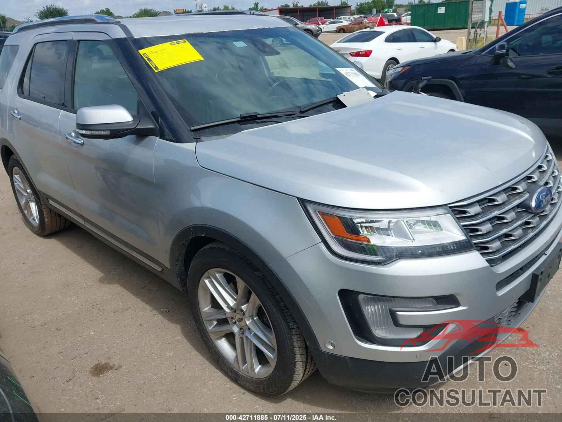 FORD EXPLORER 2017 - 1FM5K7F8XHGC20377