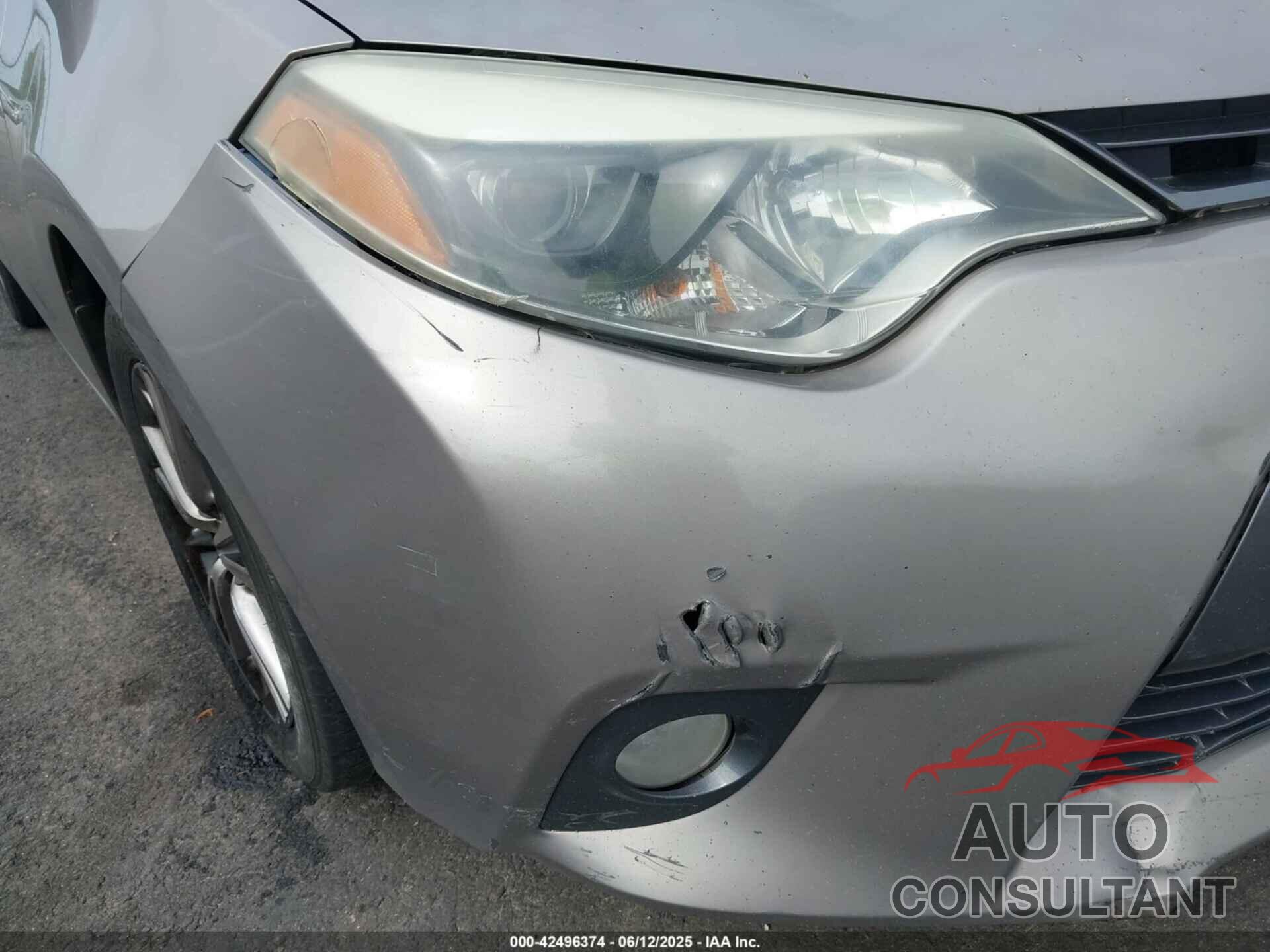 TOYOTA COROLLA 2015 - 2T1BURHE3FC254818