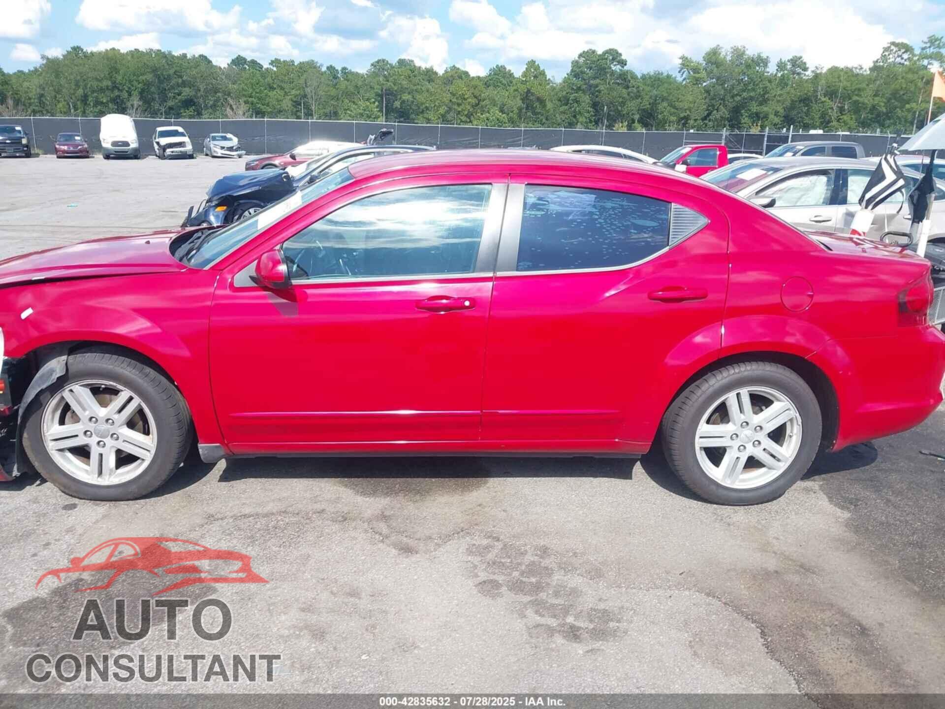 DODGE AVENGER 2013 - 1C3CDZCB2DN562188