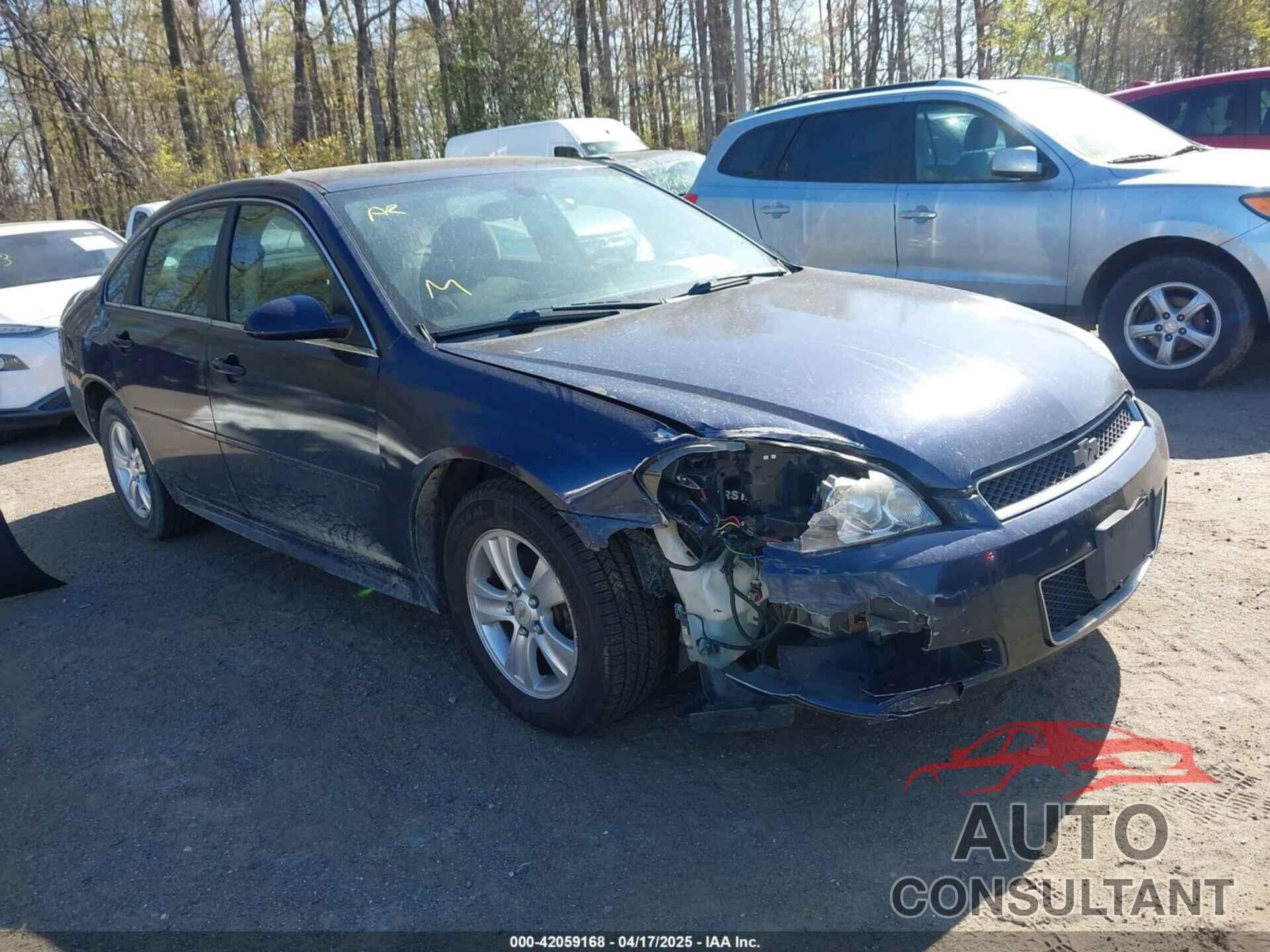 CHEVROLET IMPALA 2012 - 2G1WF5E34C1282668
