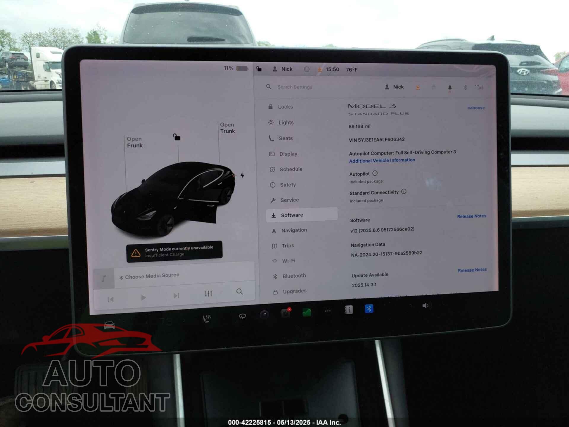 TESLA MODEL 3 2020 - 5YJ3E1EA5LF606342