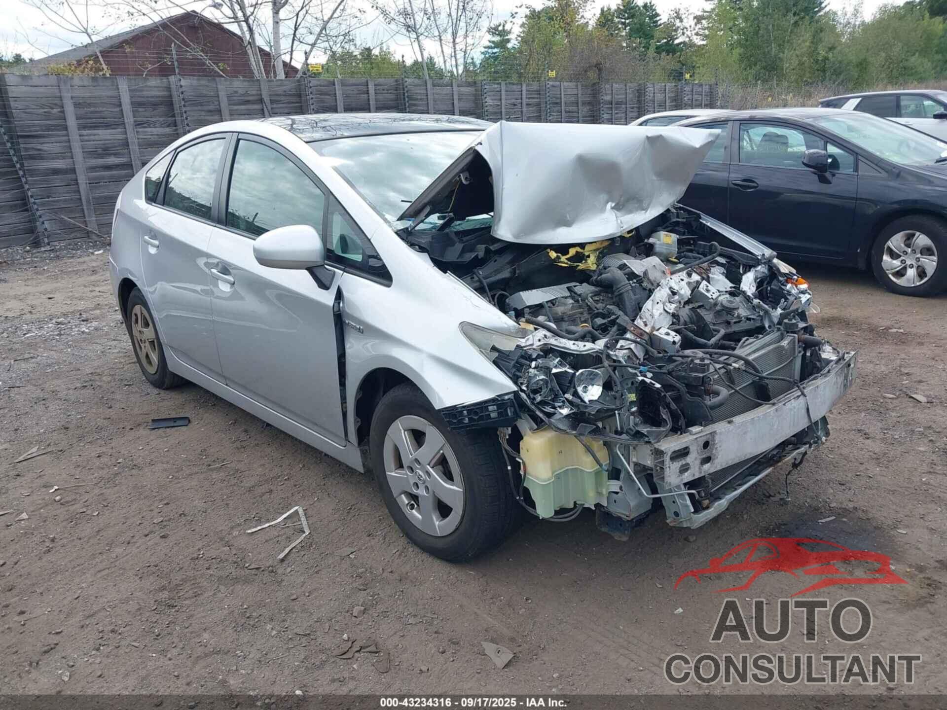 TOYOTA PRIUS 2011 - JTDKN3DU5B5304360
