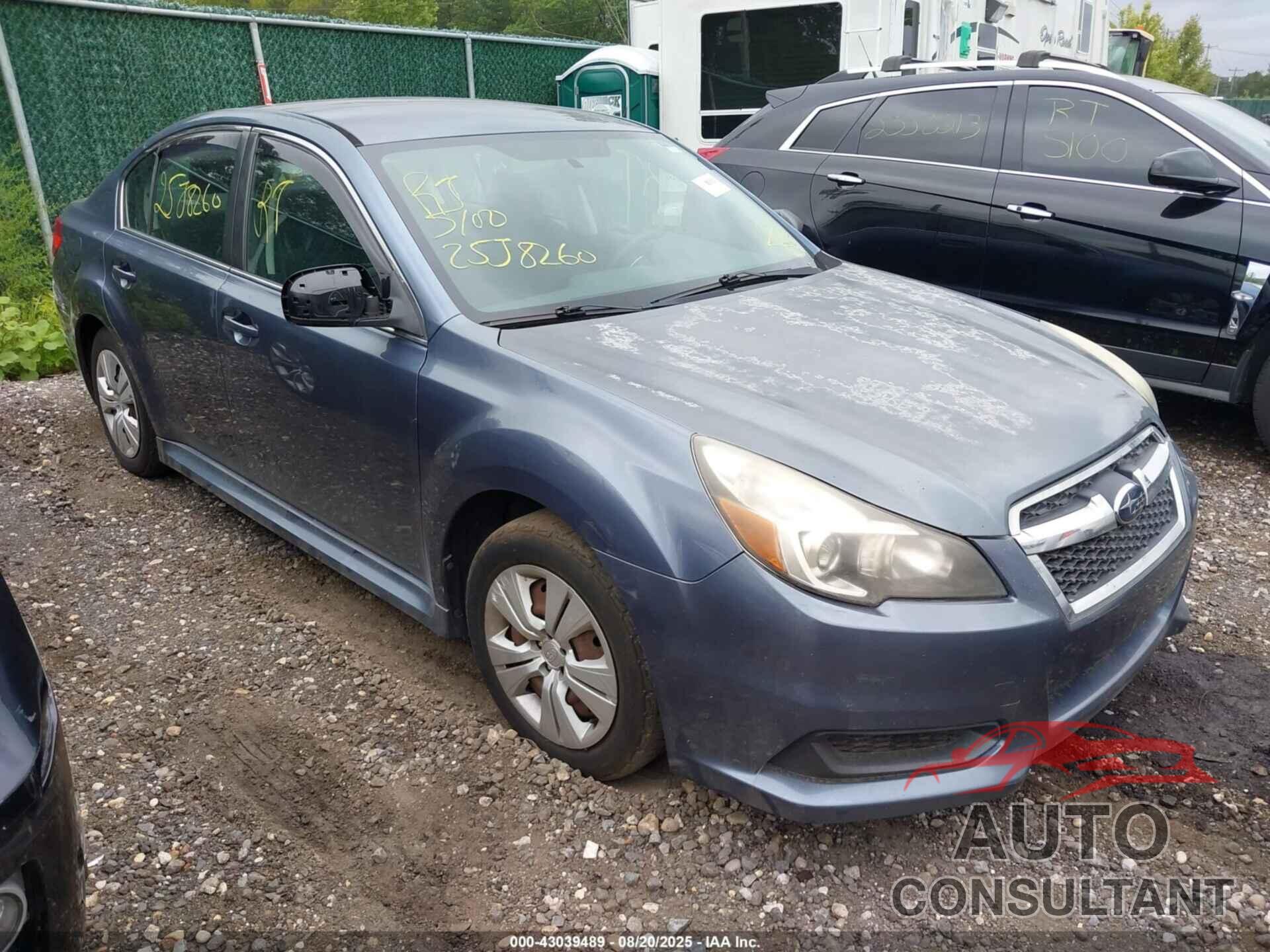 SUBARU LEGACY 2013 - 4S3BMCA64D3034495