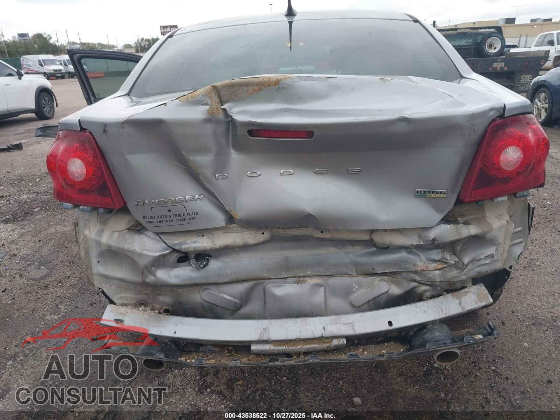 DODGE AVENGER 2013 - 1C3CDZAG4DN766764