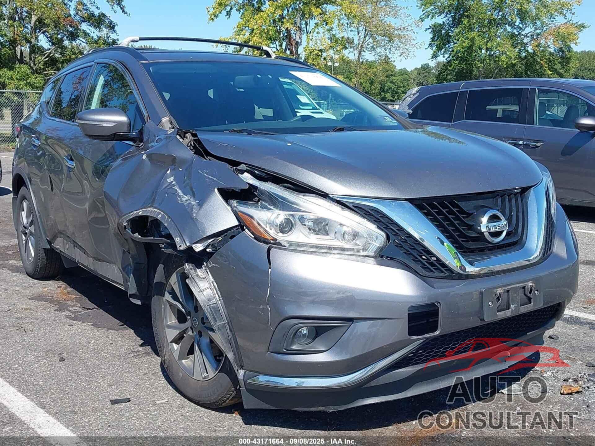NISSAN MURANO 2015 - 5N1AZ2MH1FN237741