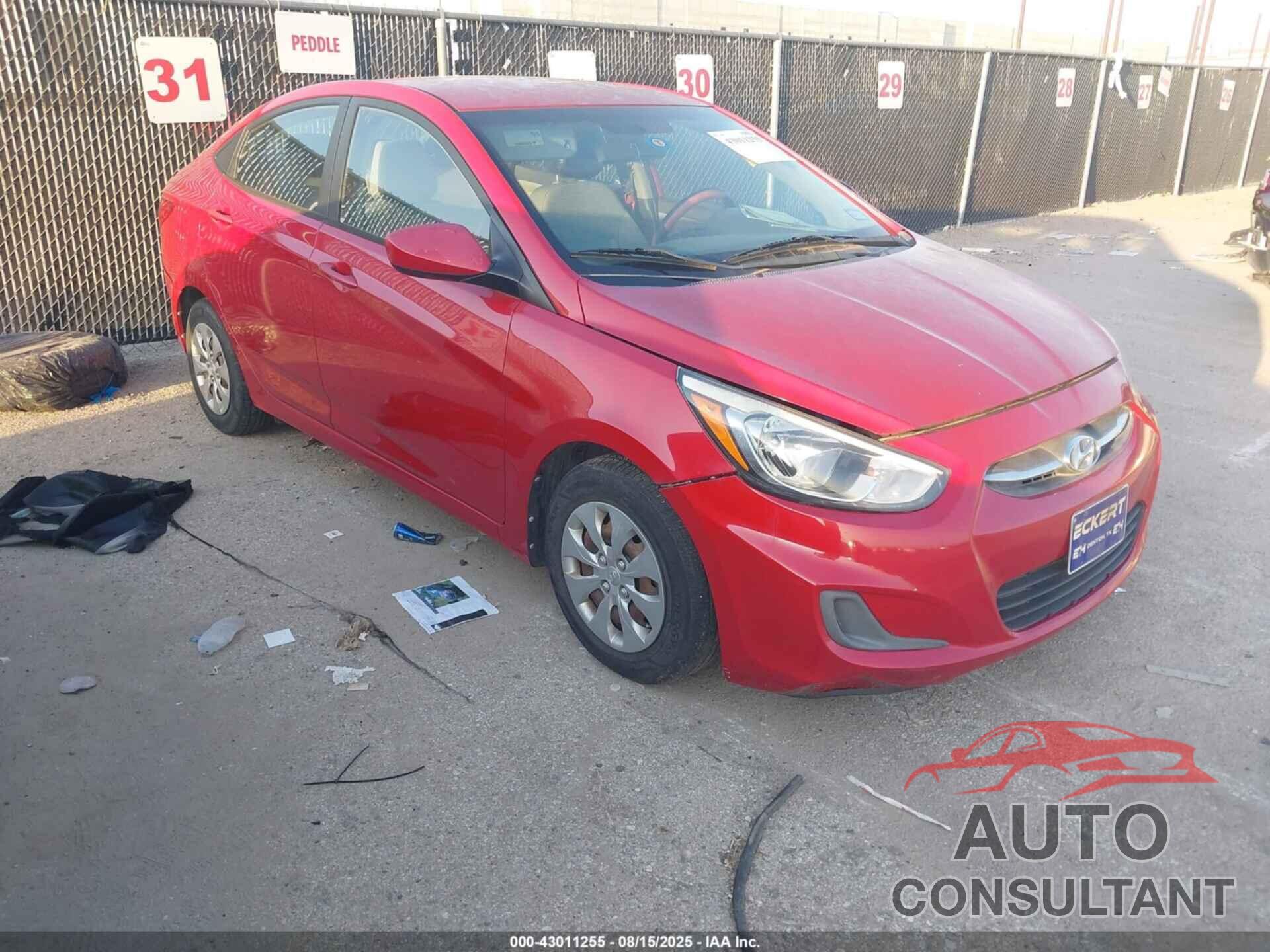HYUNDAI ACCENT 2015 - KMHCT4AE1FU908508