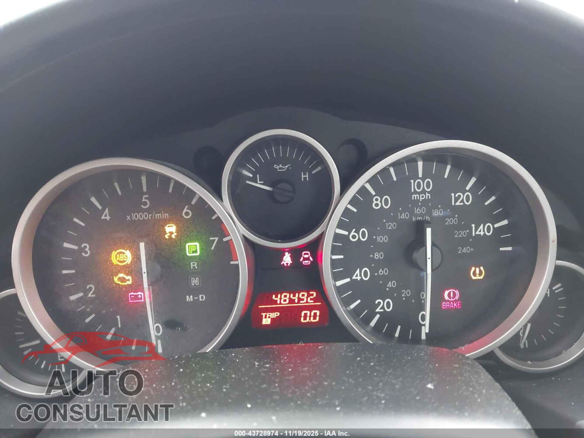 MAZDA MX-5 MIATA 2012 - JM1NC2PF8C0221952
