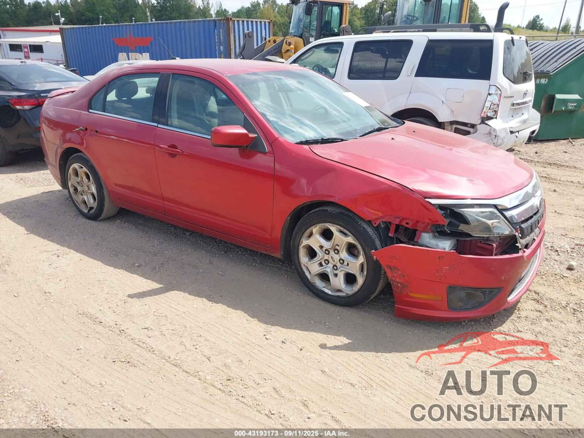 FORD FUSION 2011 - 3FAHP0HA8BR119418