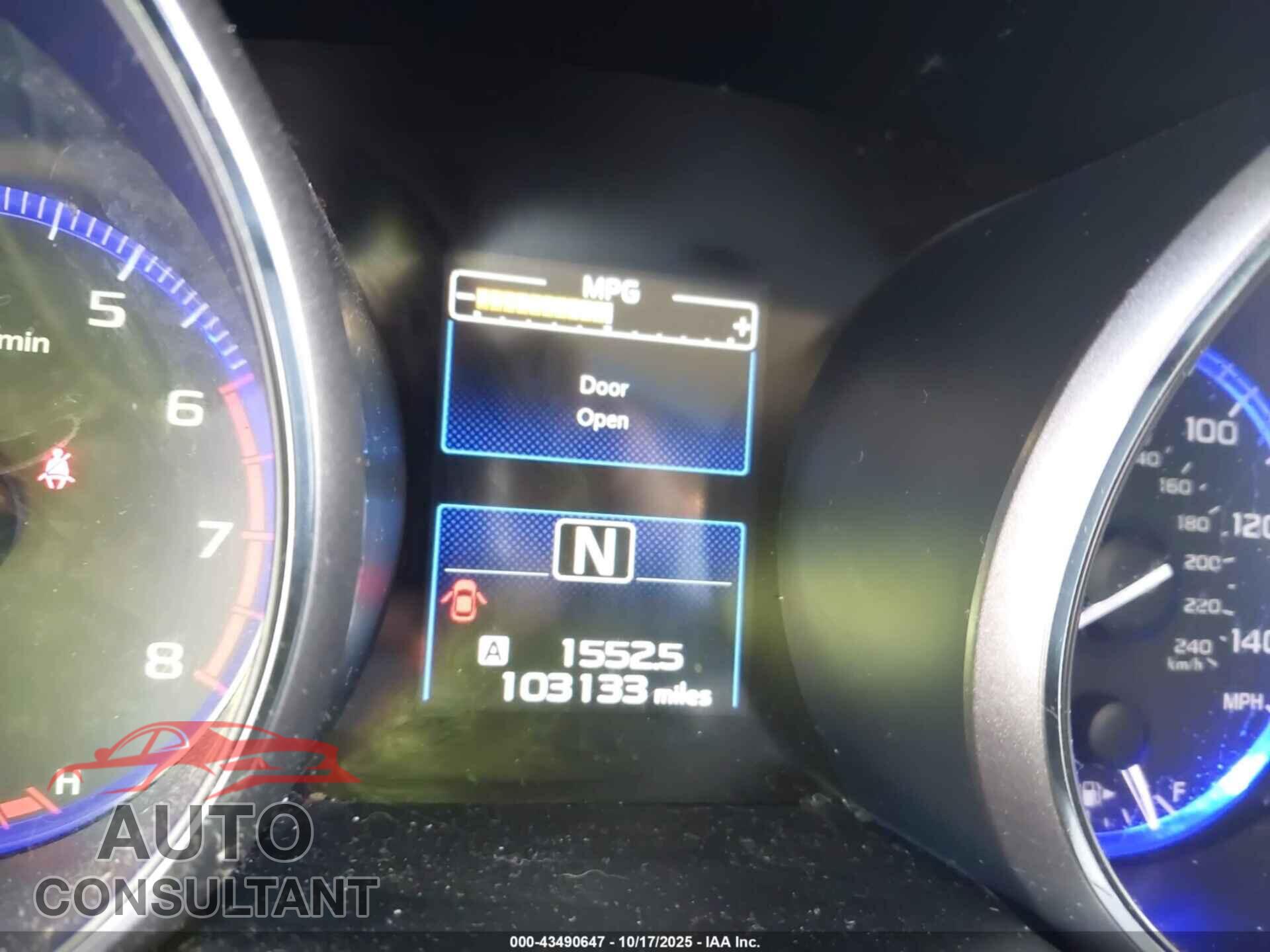 SUBARU OUTBACK 2016 - 4S4BSAEC0G3279658