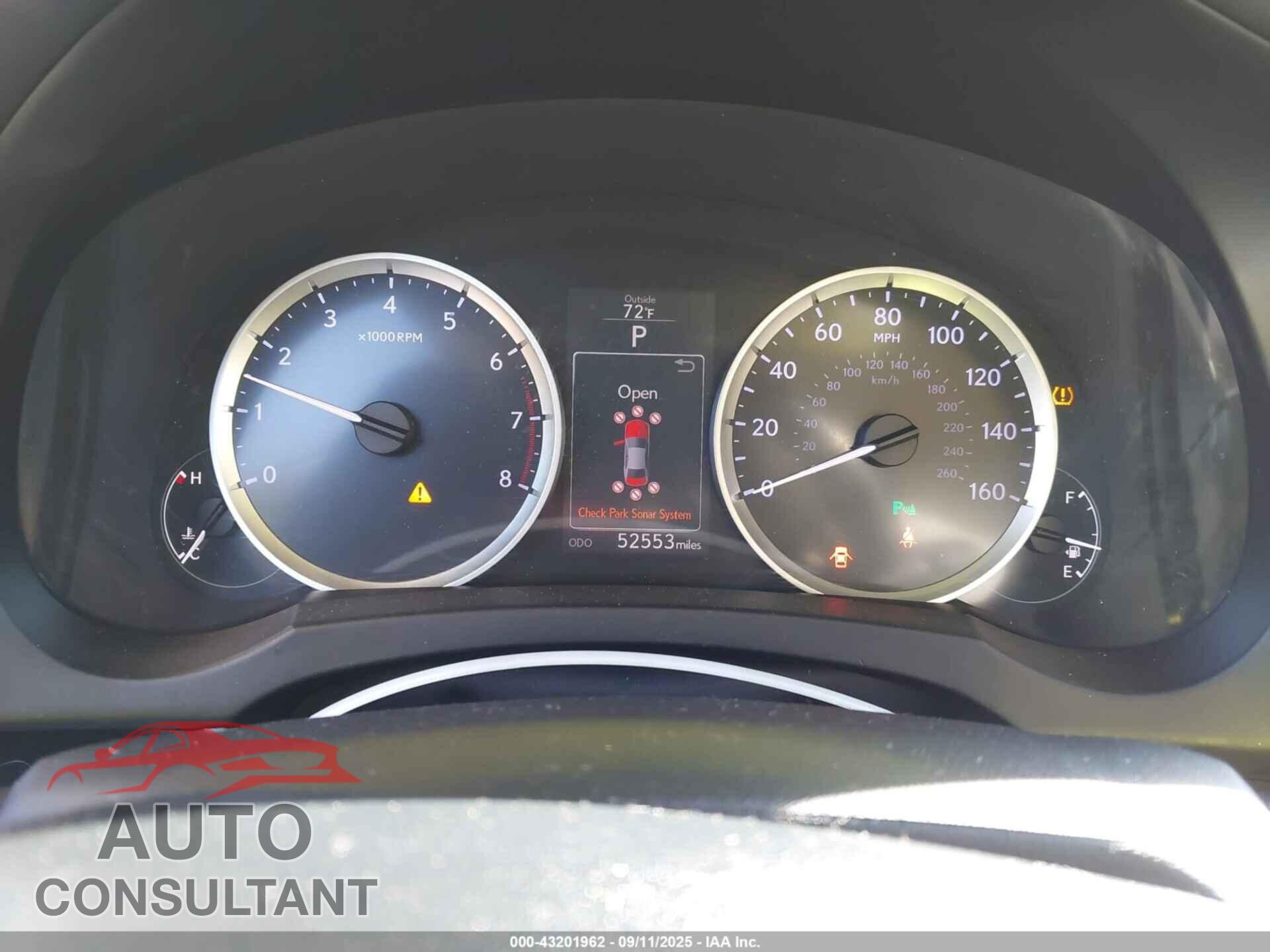 LEXUS IS 250 2015 - JTHBF1D24F5072581