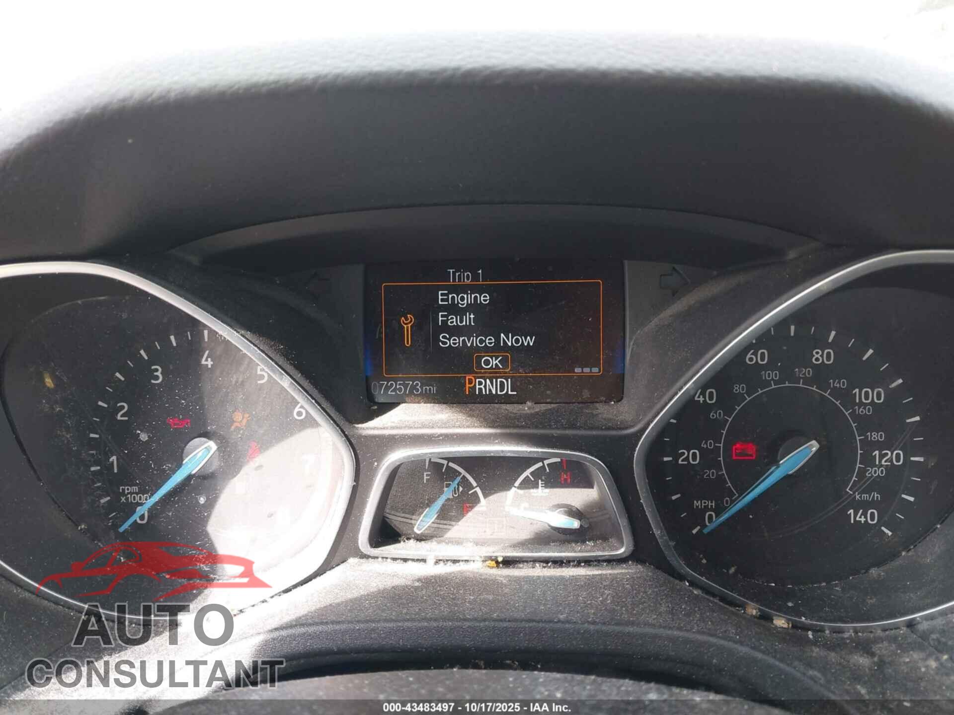 FORD FOCUS 2017 - 1FADP3E23HL253354