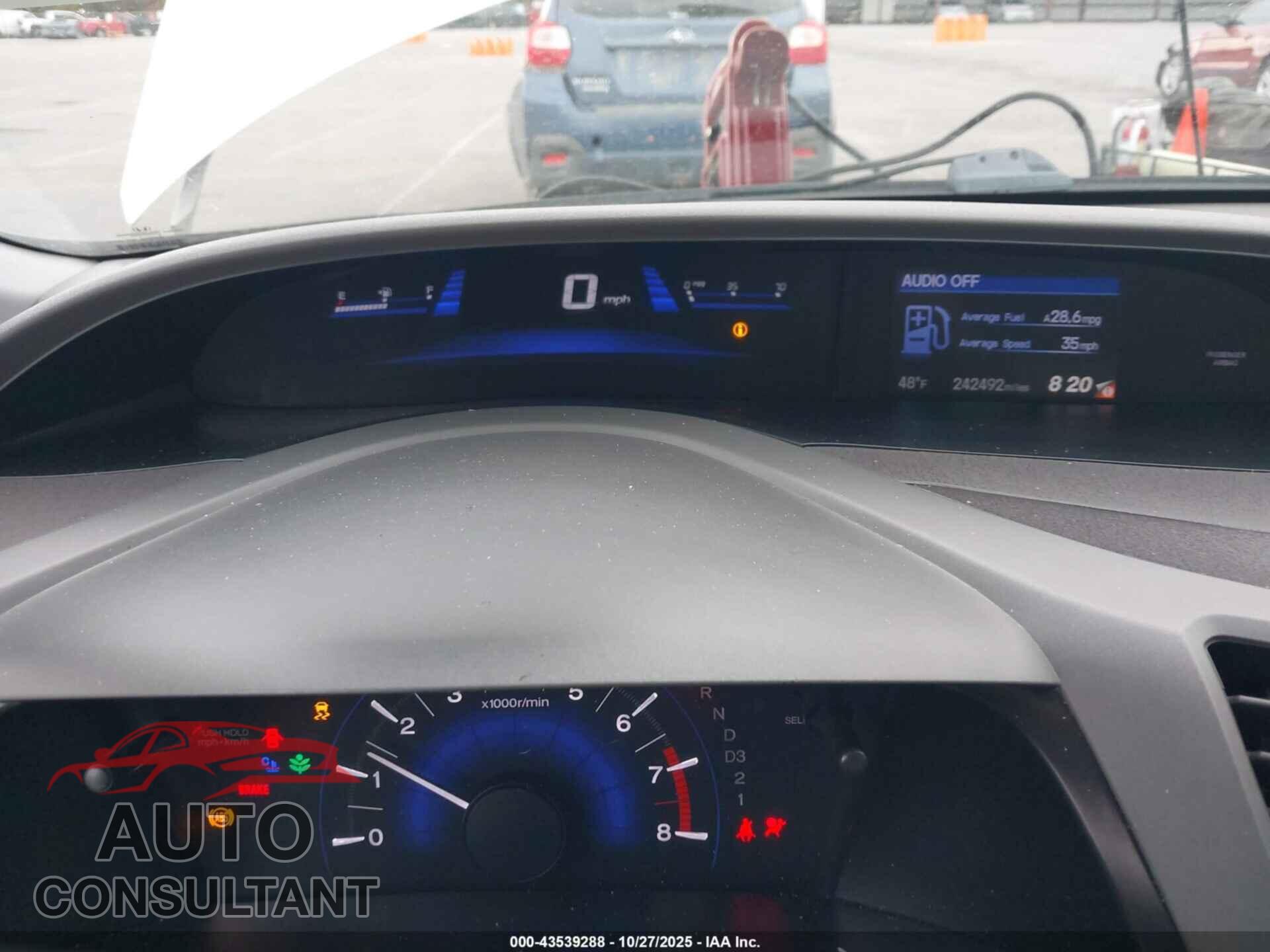 HONDA CIVIC 2012 - 19XFB2F97CE000997