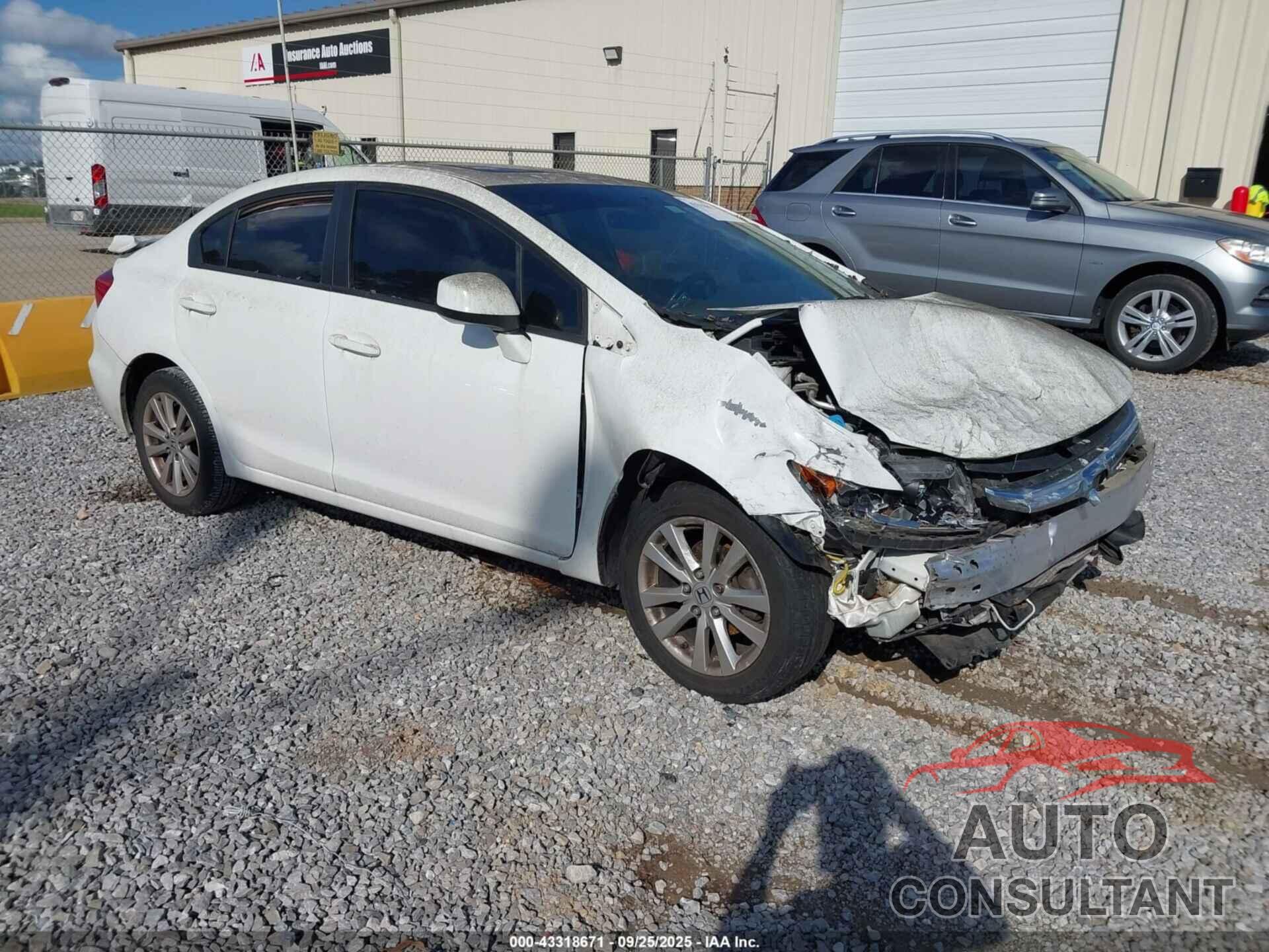 HONDA CIVIC 2012 - 2HGFB2F96CH541531