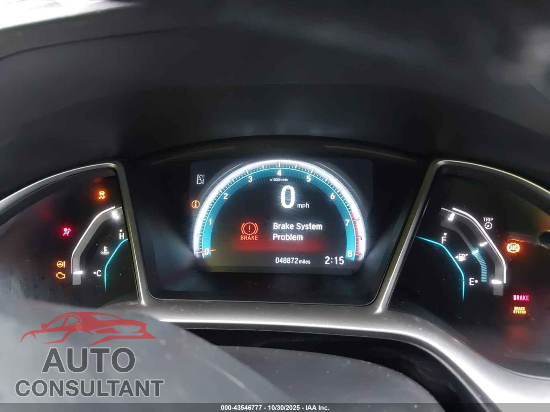 HONDA CIVIC 2017 - 2HGFC2F72HH564484