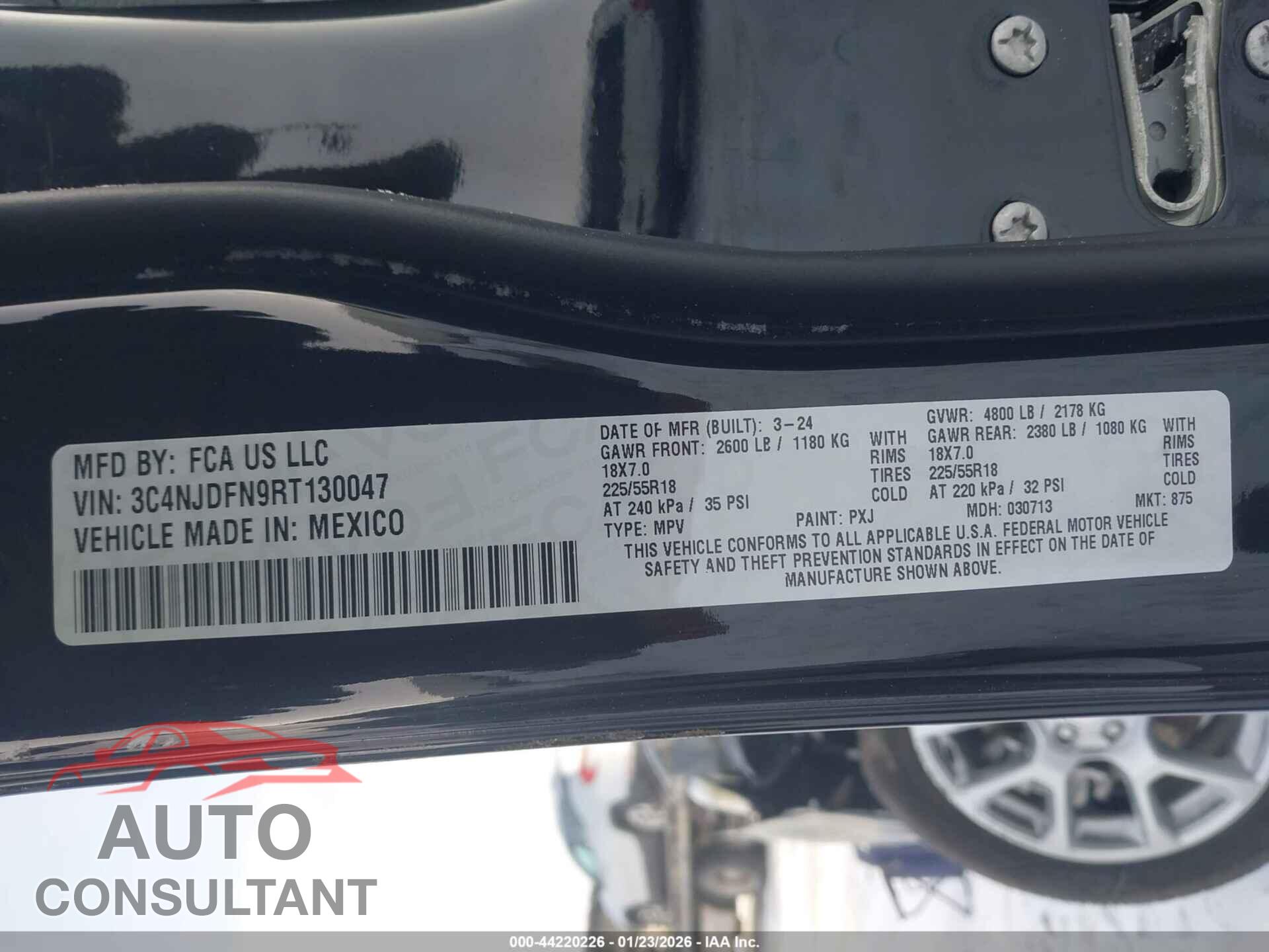 JEEP COMPASS 2024 - 3C4NJDFN9RT130047