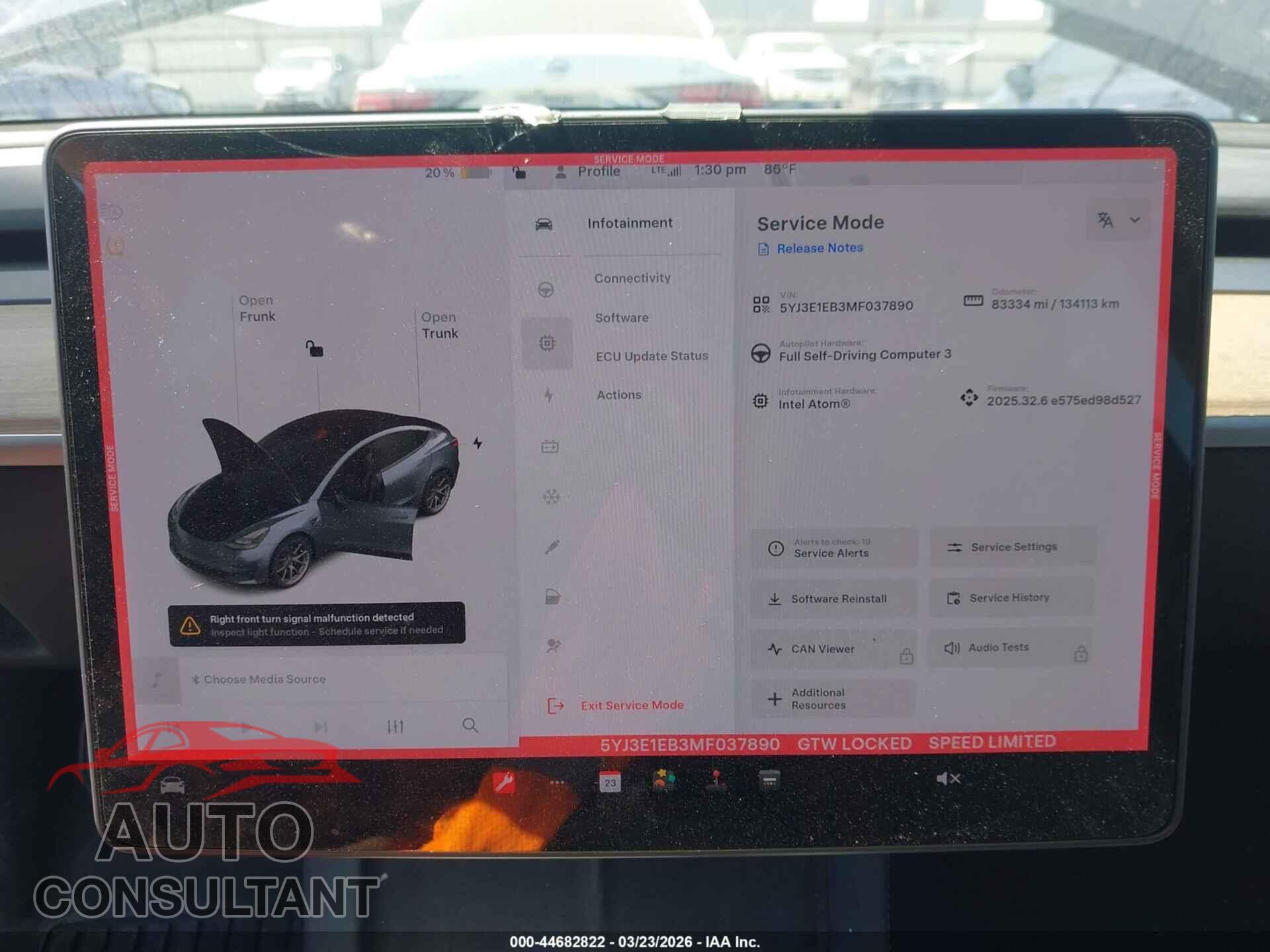 TESLA MODEL 3 2021 - 5YJ3E1EB3MF037890