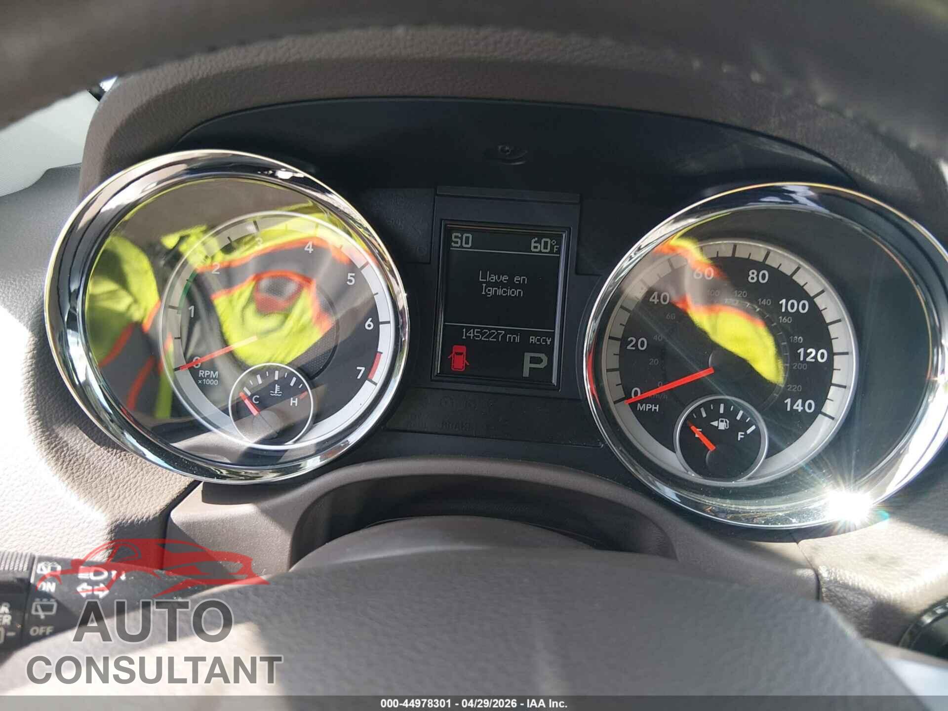 DODGE DURANGO 2012 - 1C4RDJAG0CC212834