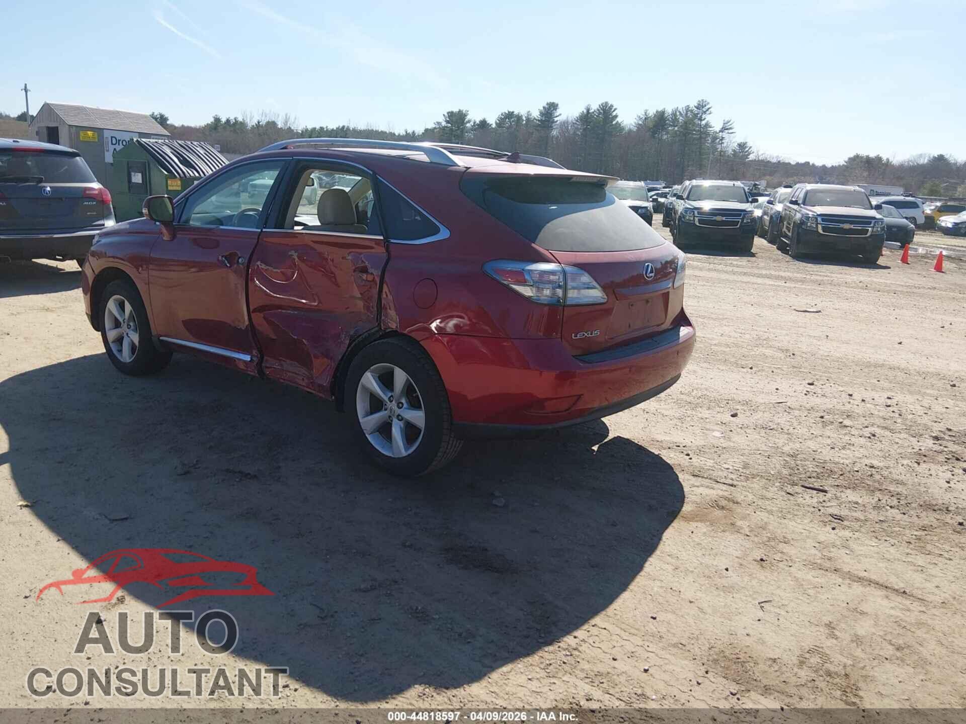 LEXUS RX 350 2012 - 2T2BK1BA0CC148184