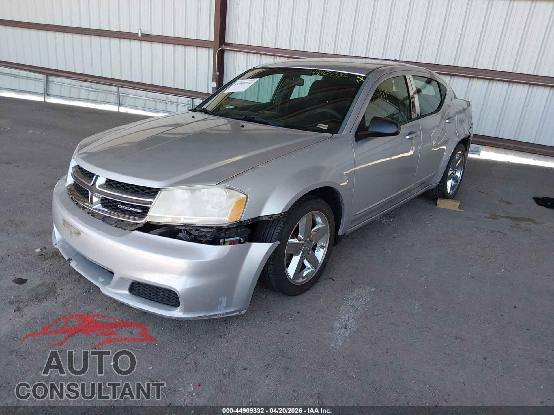 DODGE AVENGER 2012 - 1C3CDZAB7CN144579