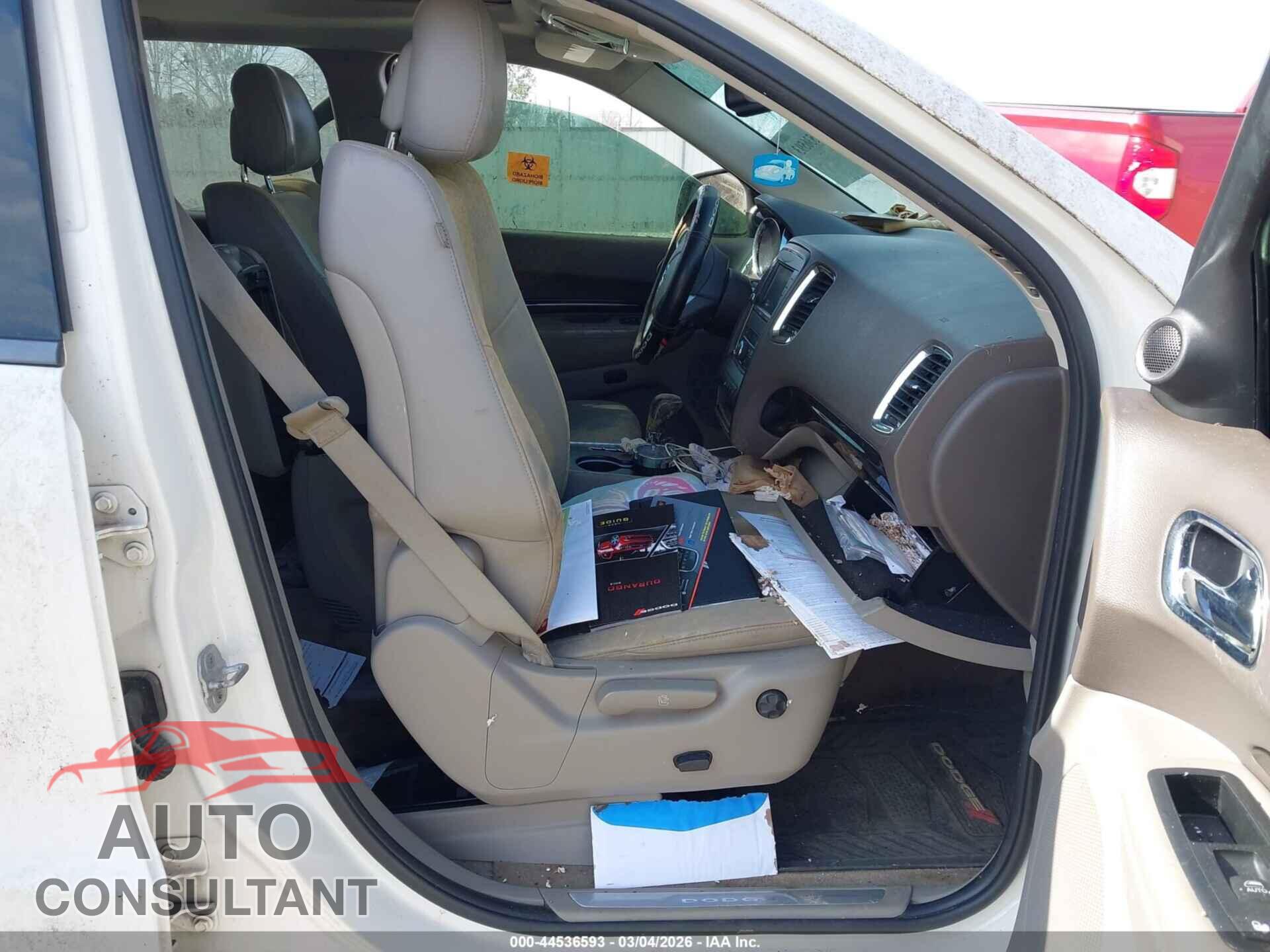 DODGE DURANGO 2012 - 1C4RDHDG7CC257225