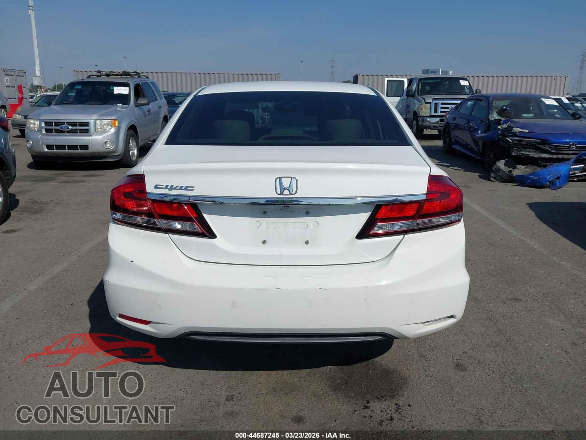 HONDA CIVIC 2013 - 19XFB2F81DE210522