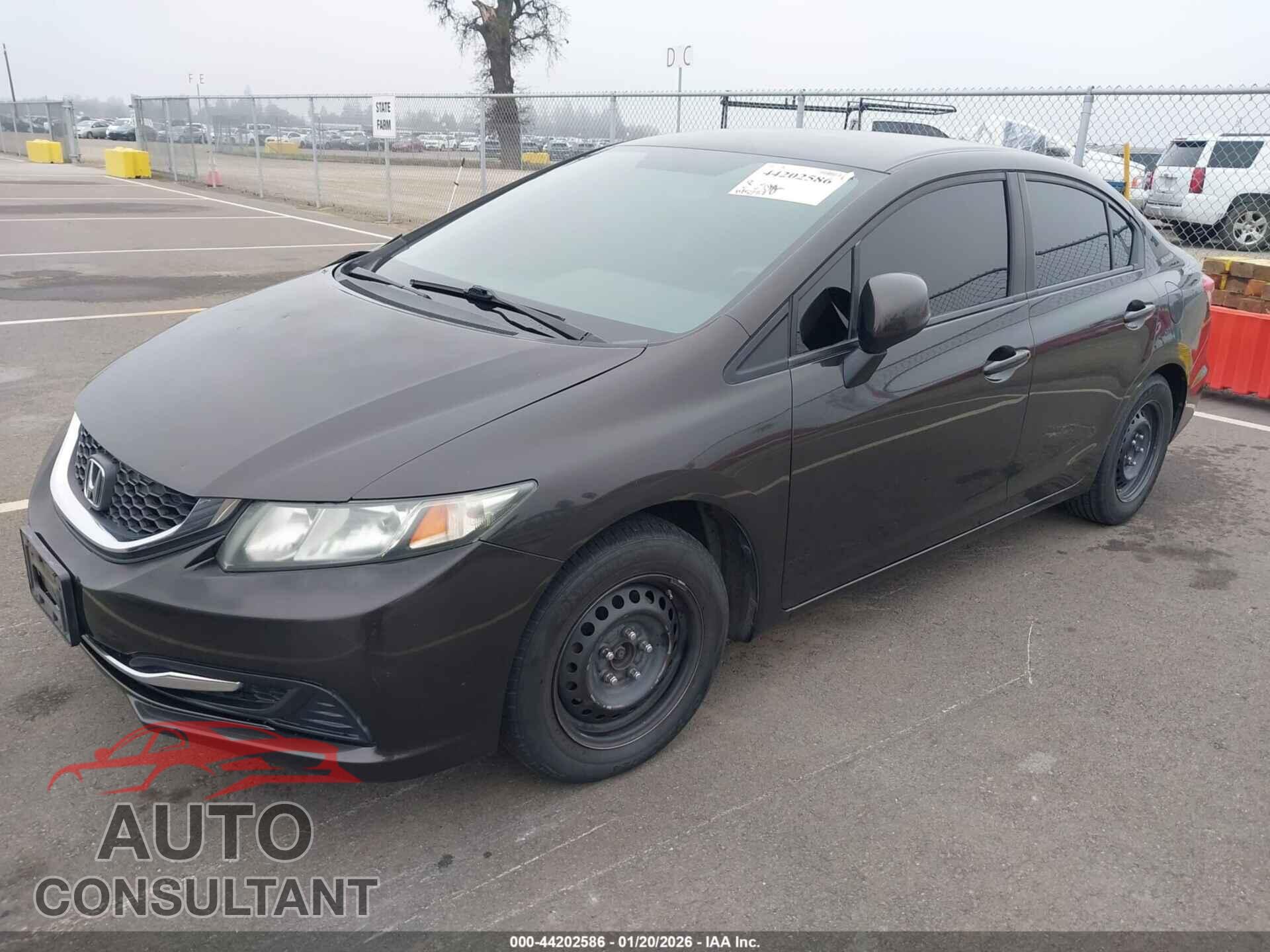 HONDA CIVIC 2013 - 19XFB2F52DE258326