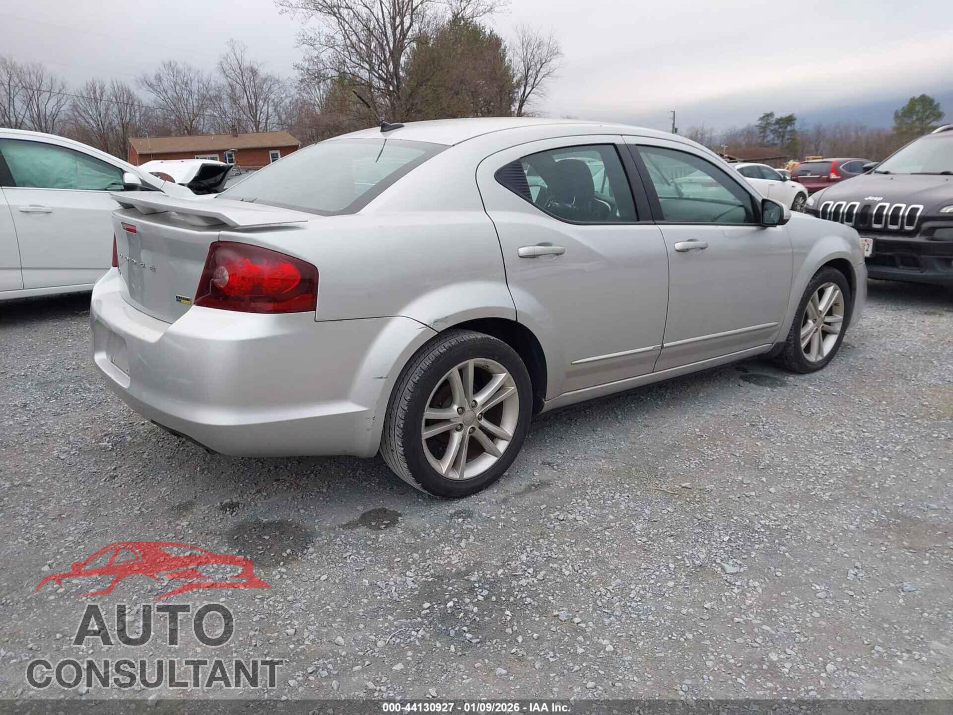 DODGE AVENGER 2012 - 1C3CDZEG5CN258666