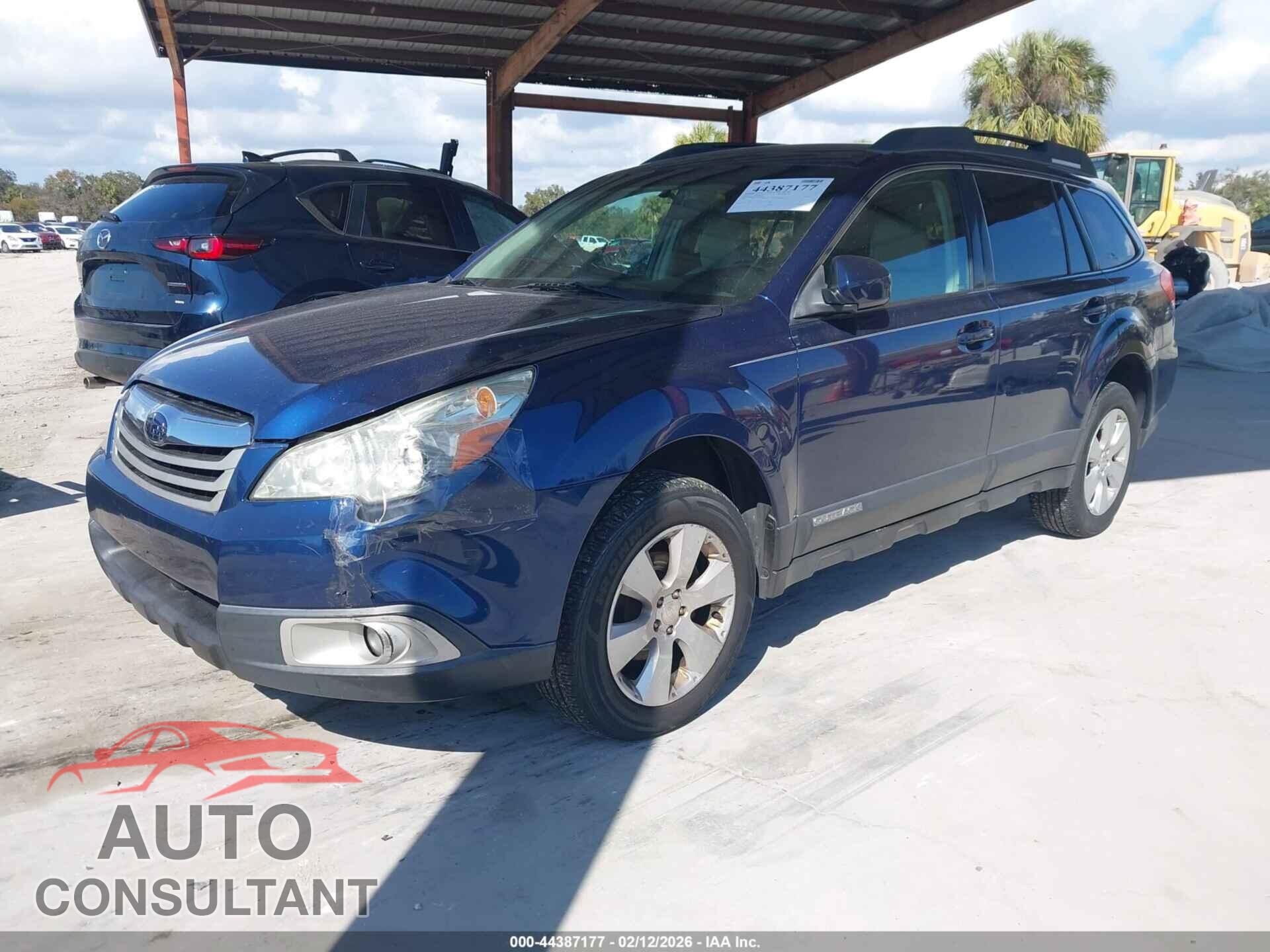 SUBARU OUTBACK 2011 - 4S4BRBBC2B3409843
