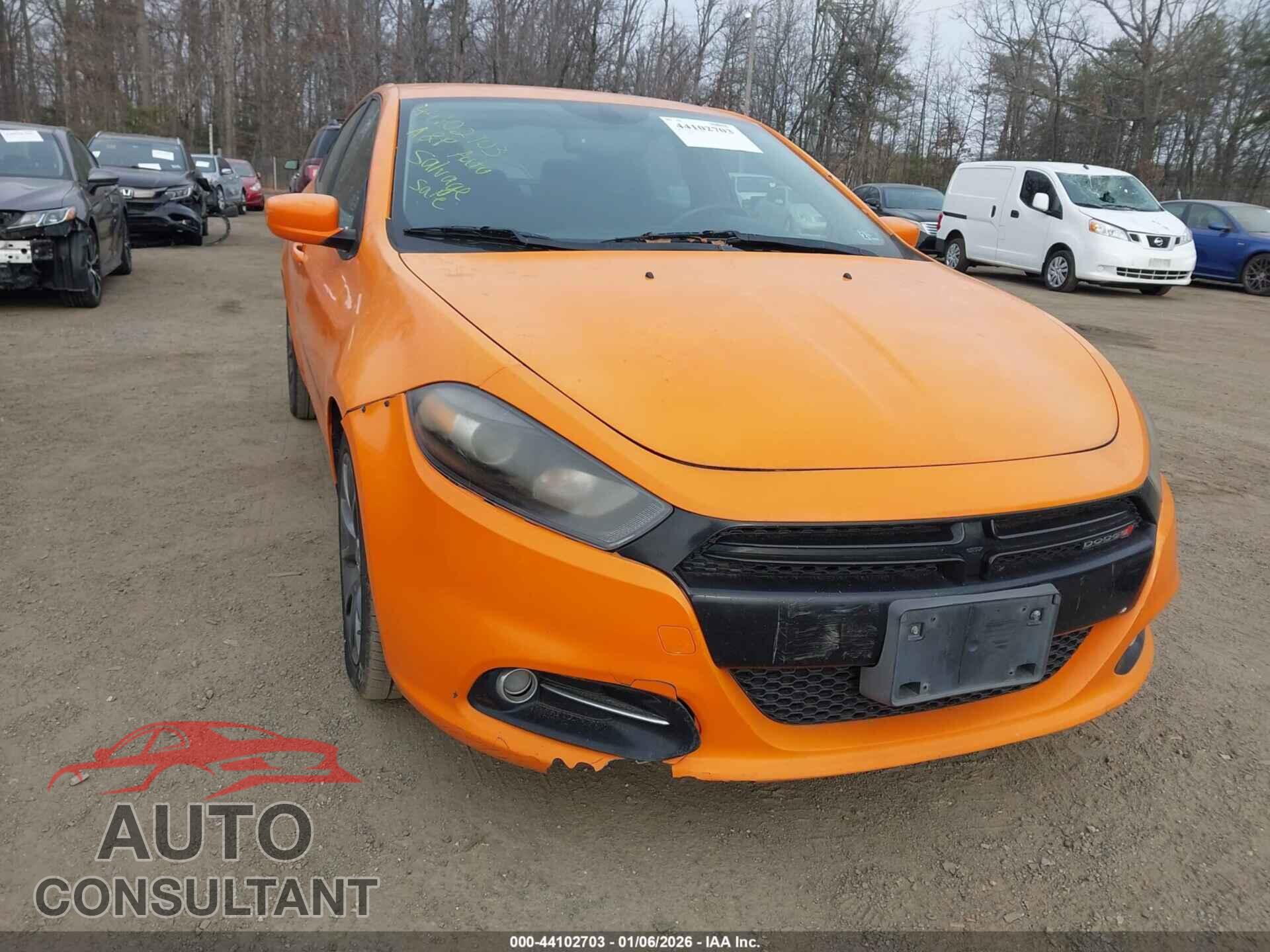 DODGE DART 2013 - 1C3CDFBH6DD338030