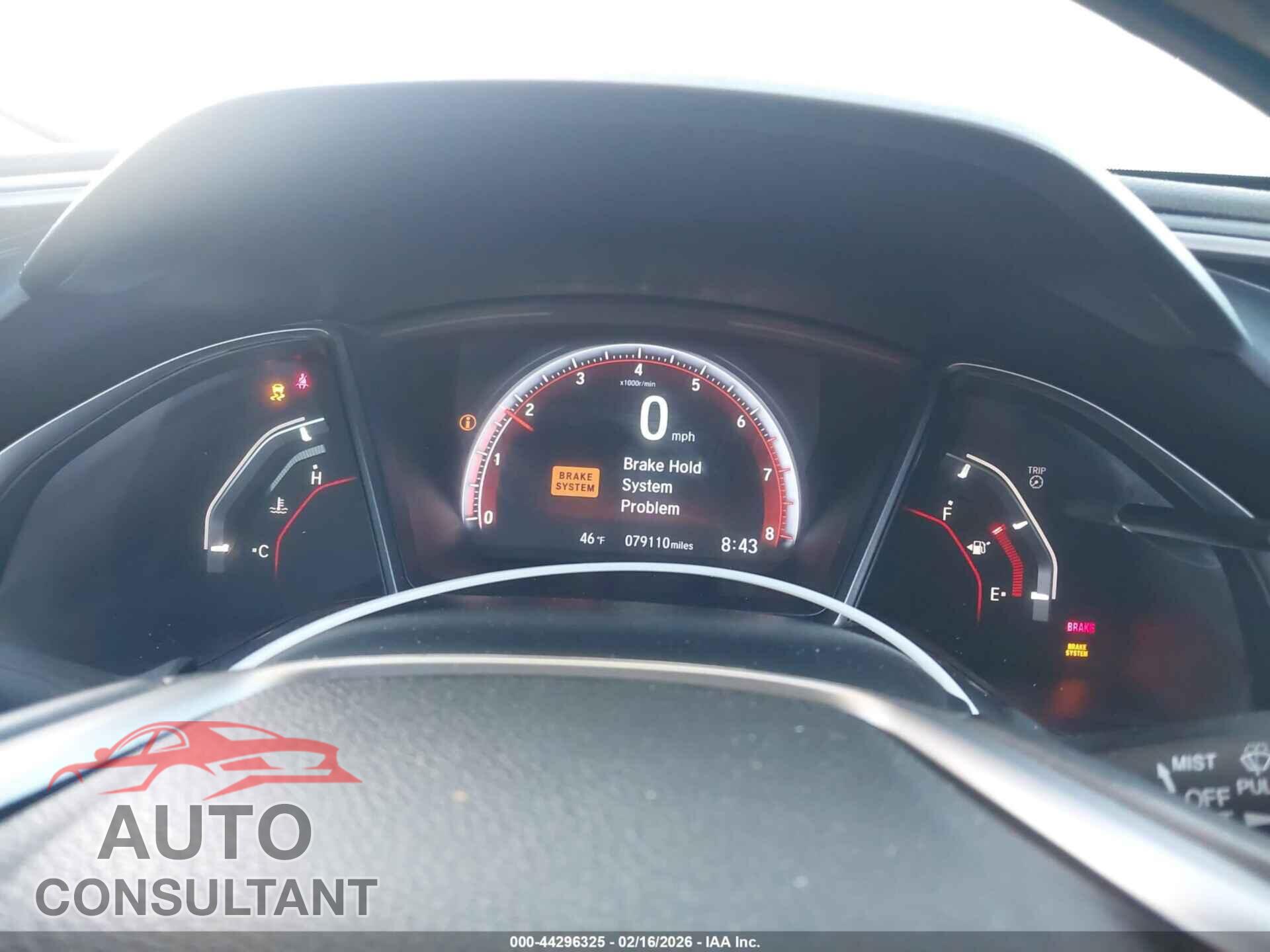 HONDA CIVIC SI 2019 - 2HGFC3A53KH752353