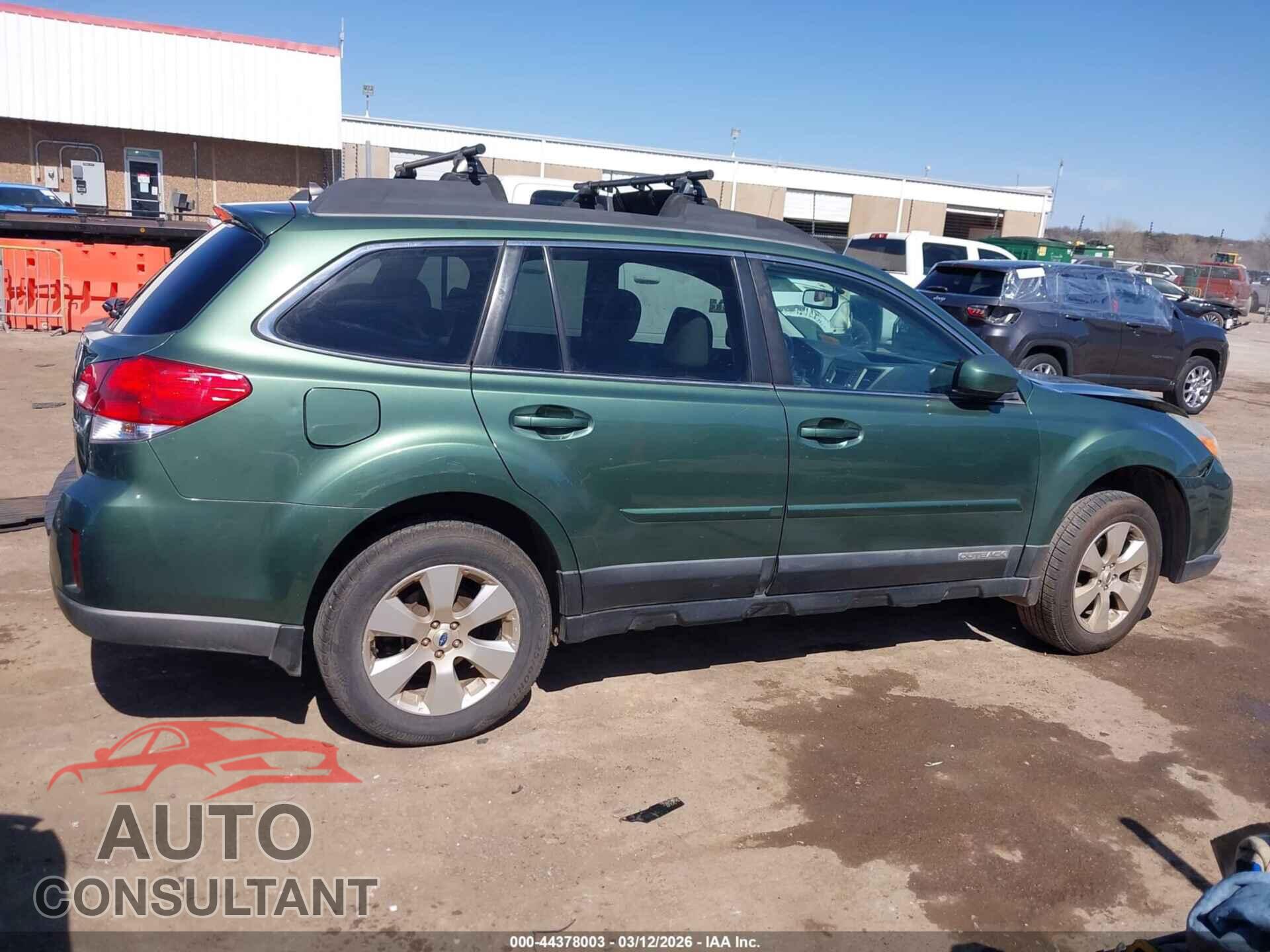 SUBARU OUTBACK 2012 - 4S4BRCKC8C3276920