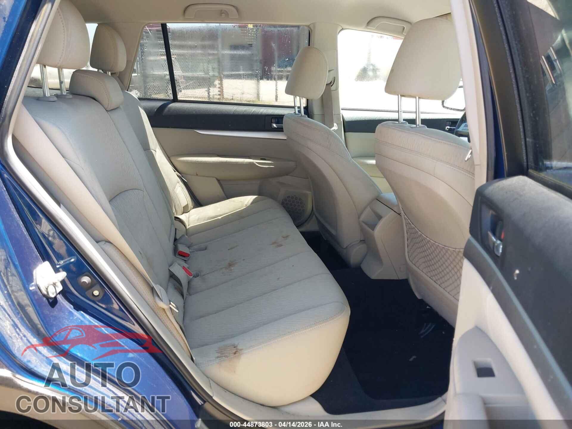 SUBARU OUTBACK 2010 - 4S4BRBCC8A3376604
