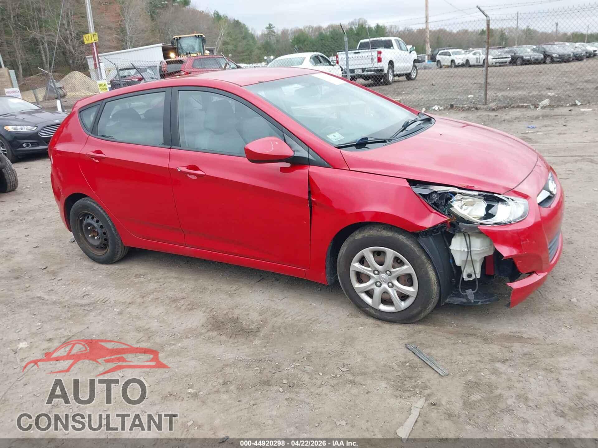 HYUNDAI ACCENT 2012 - KMHCT5AE1CU053245
