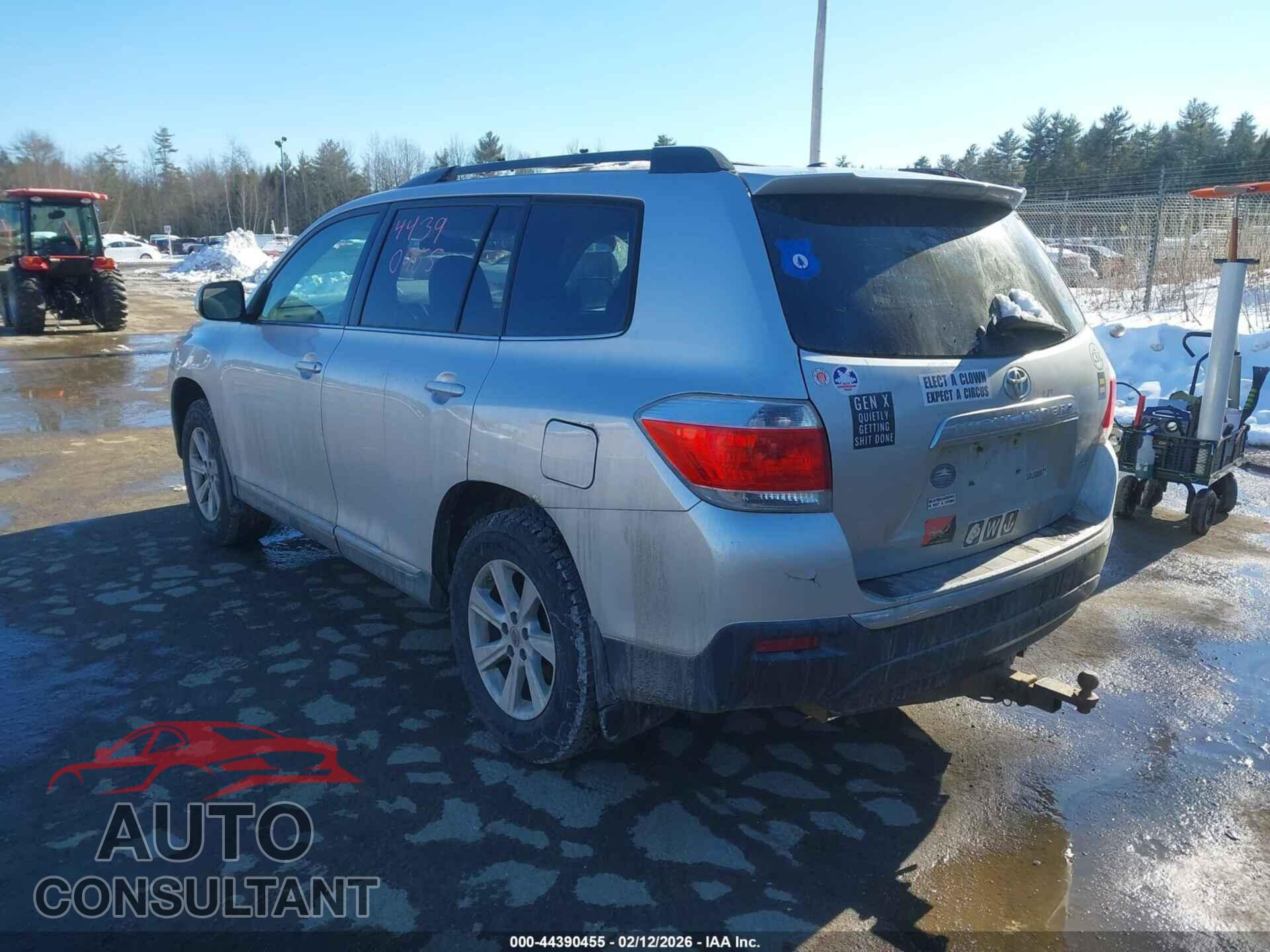 TOYOTA HIGHLANDER 2012 - 5TDBK3EH1CS155953
