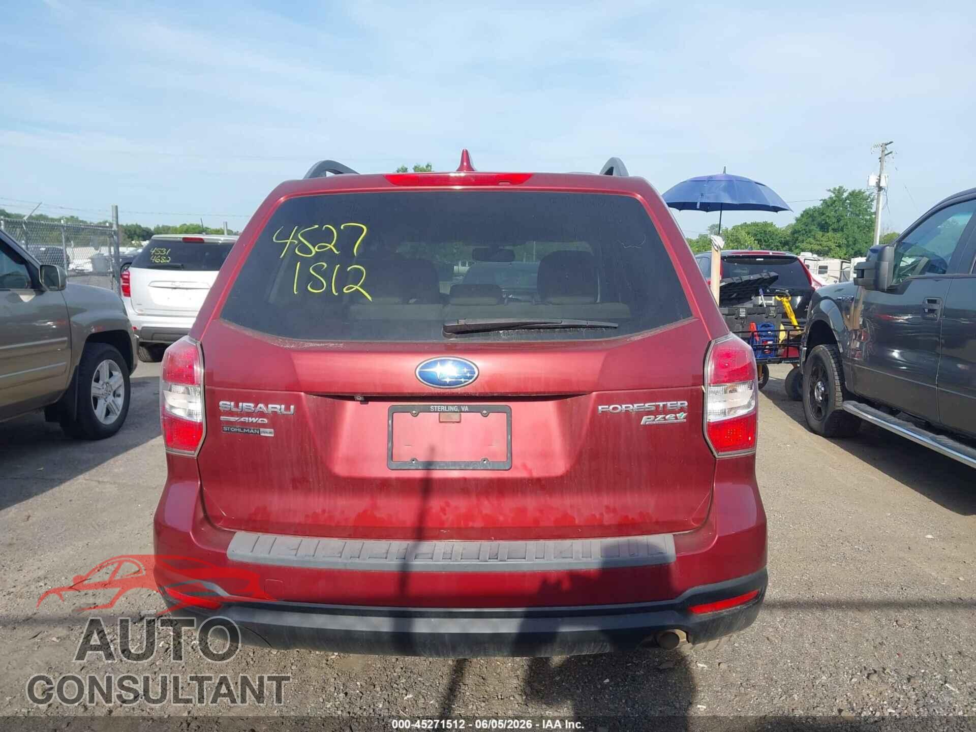 SUBARU FORESTER 2016 - JF2SJADC2GH527678