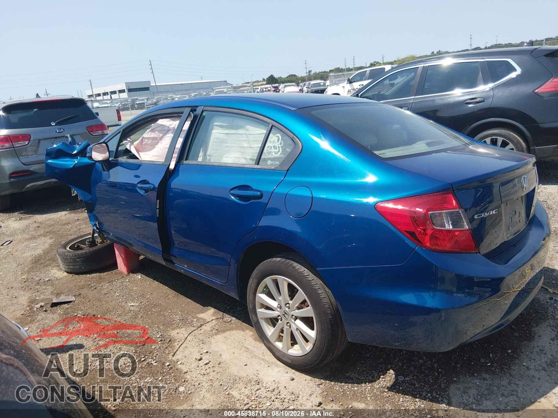 HONDA CIVIC 2012 - 19XFB2F93CE314758