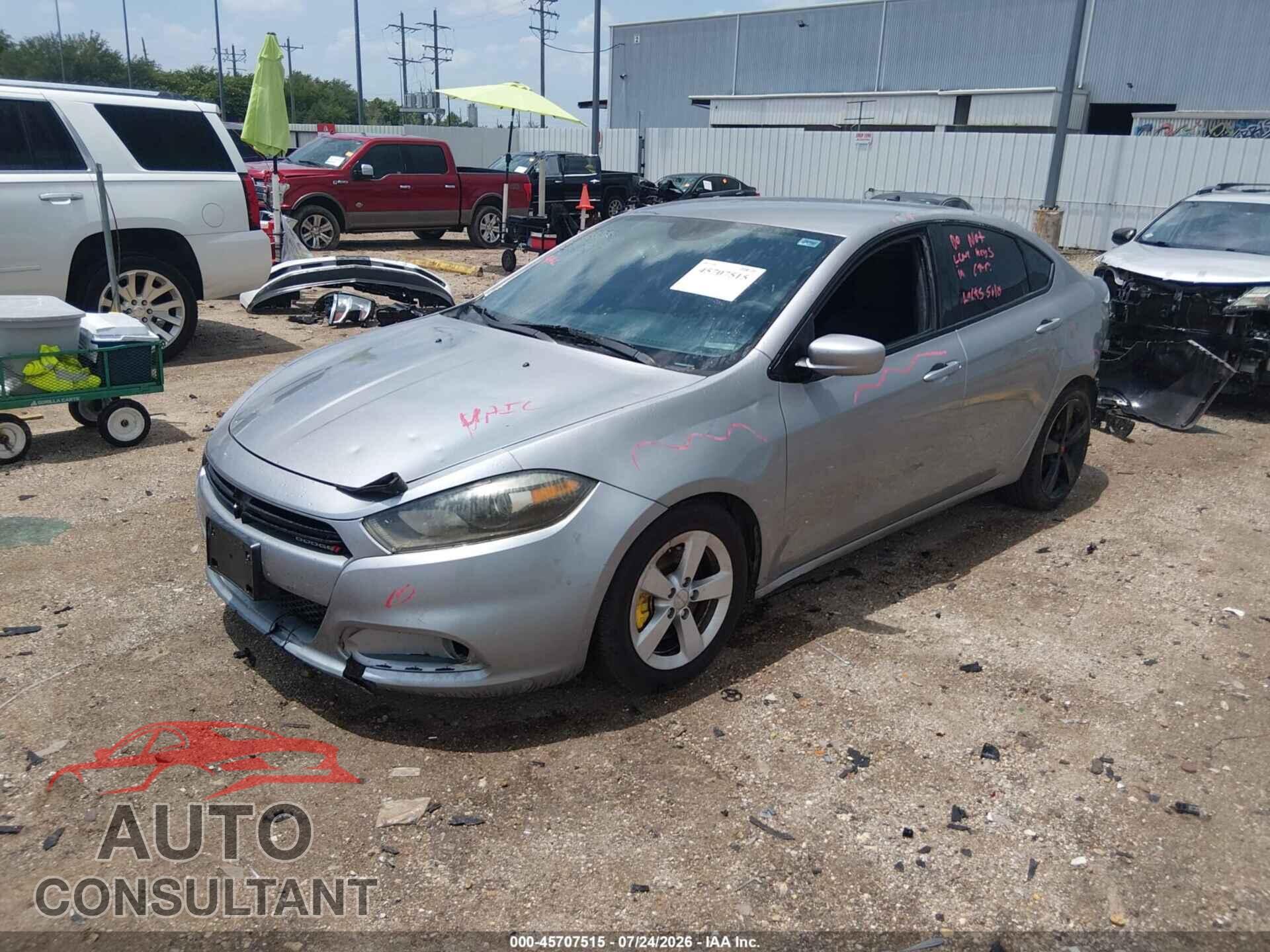 DODGE DART 2015 - 1C3CDFBBXFD390310