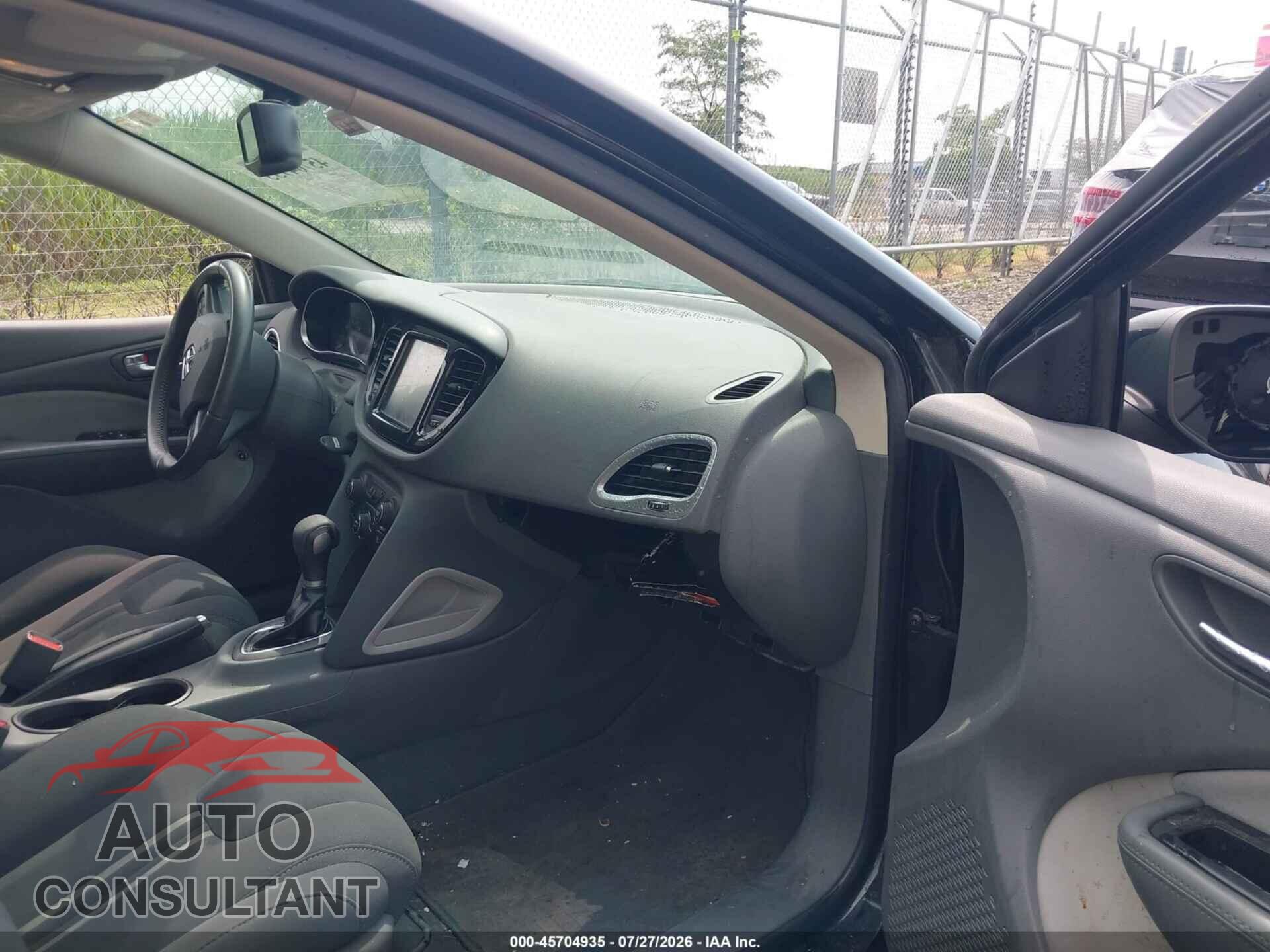 DODGE DART 2013 - 1C3CDFBA9DD176008