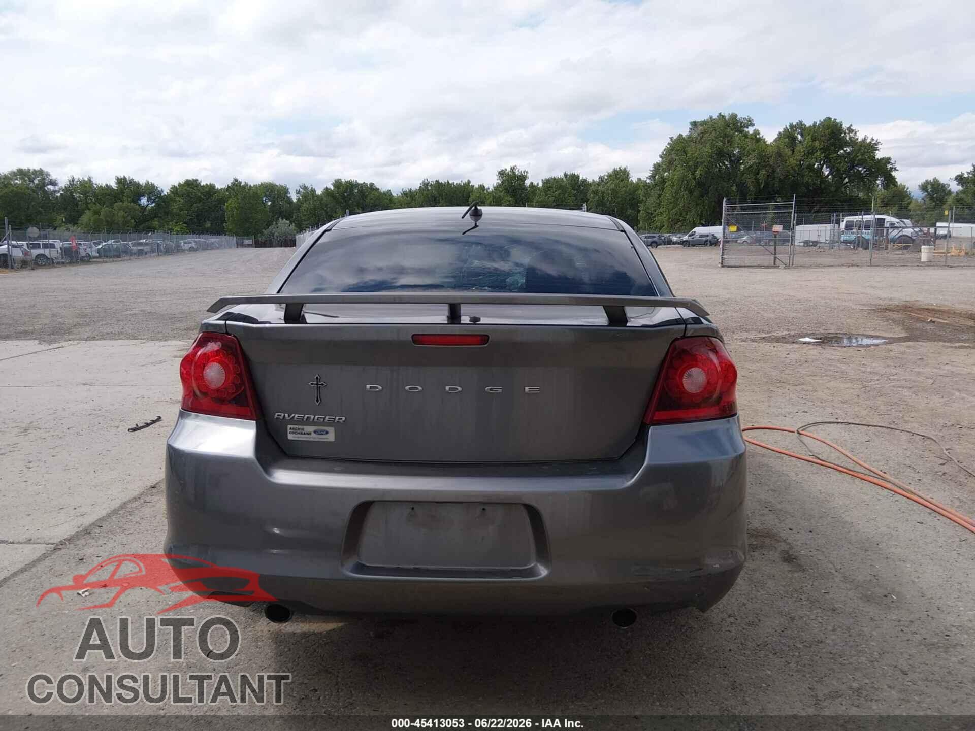 DODGE AVENGER 2013 - 1C3CDZAG0DN575830