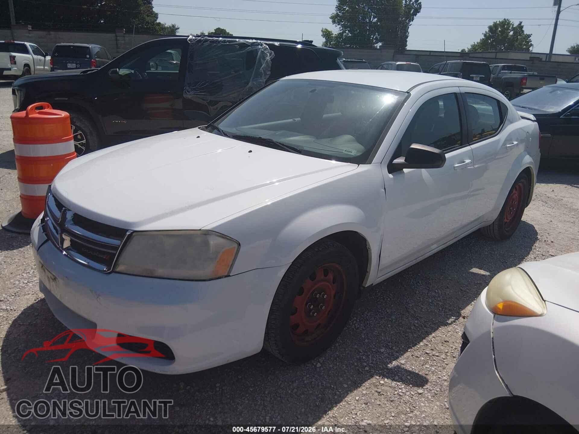DODGE AVENGER 2013 - 1C3CDZAB1DN627289