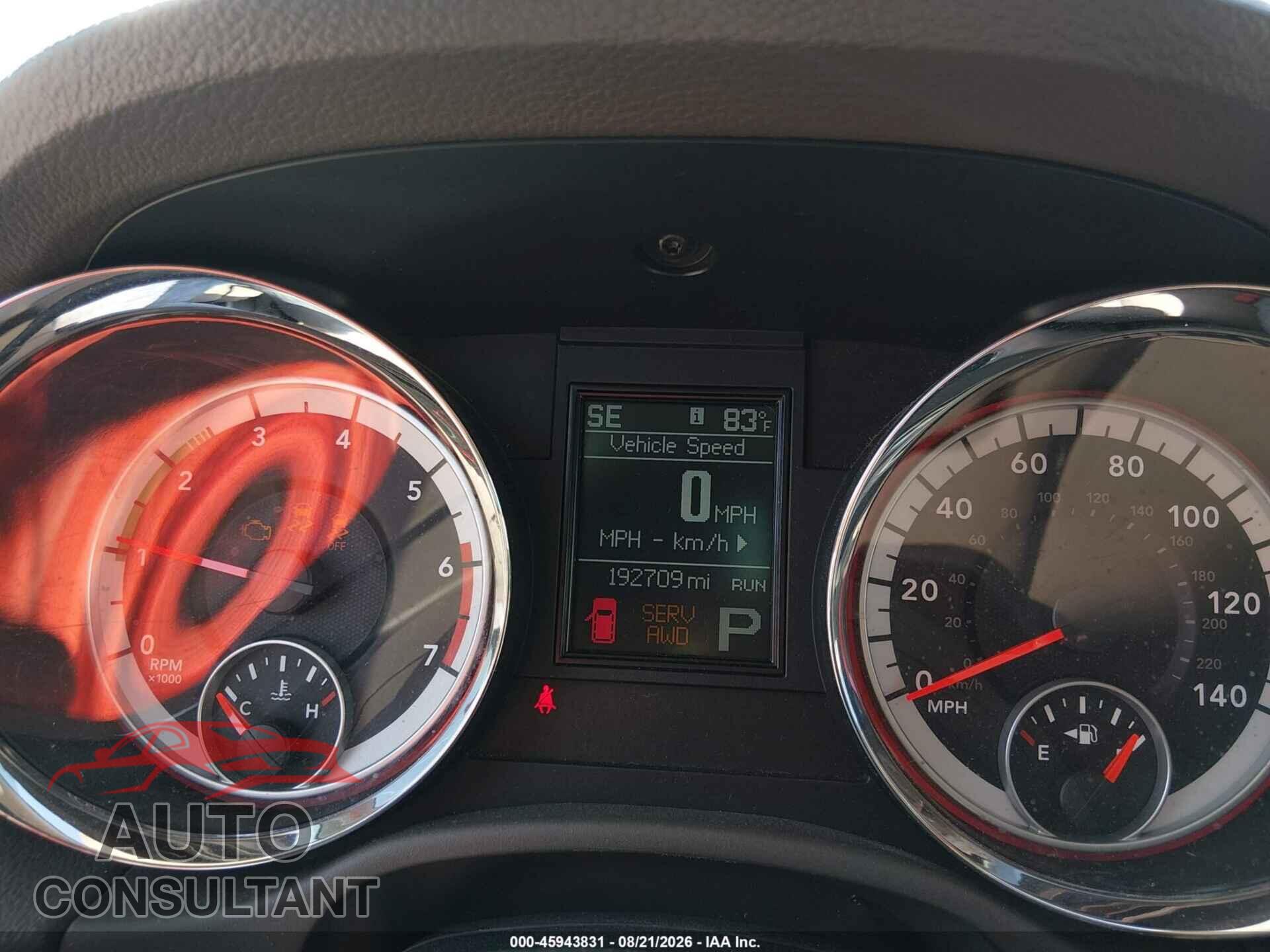 DODGE DURANGO 2011 - 1D4SE4GT5BC685456
