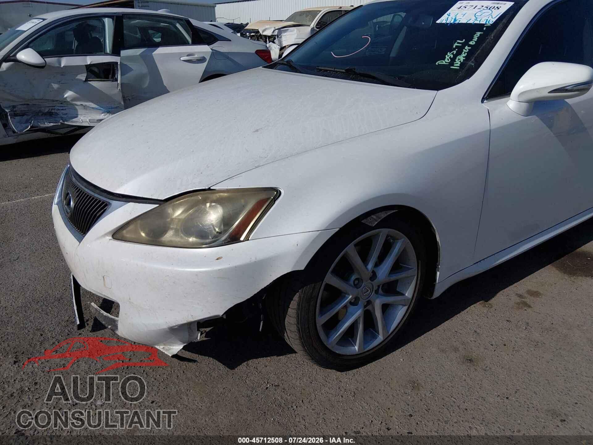 LEXUS IS 250 2013 - JTHBF5C21D5187256