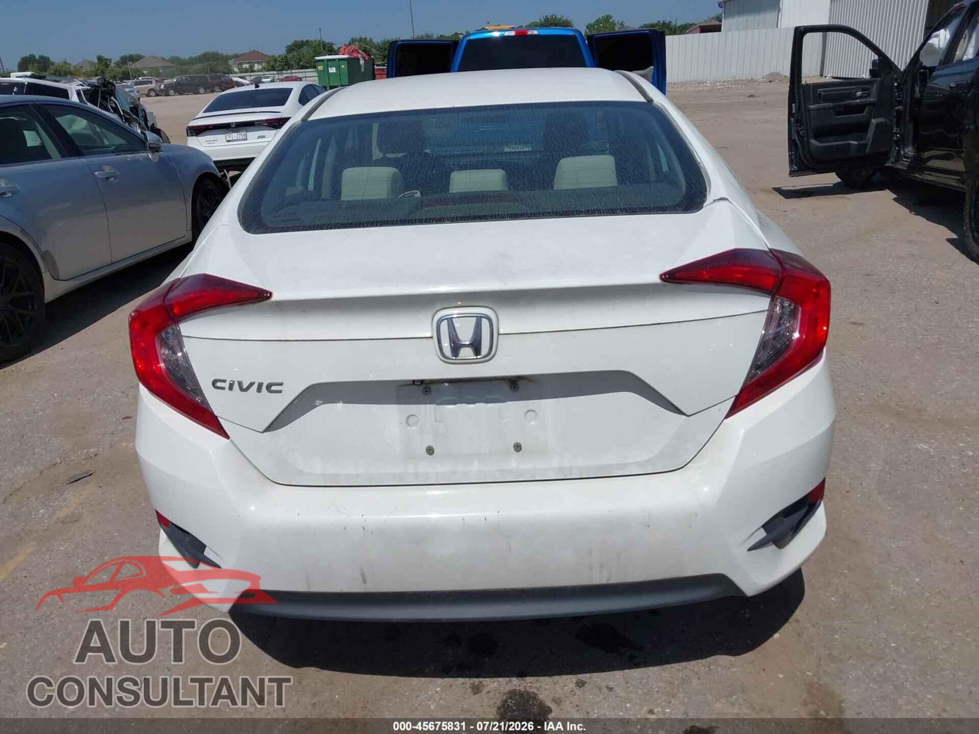 HONDA CIVIC 2017 - 19XFC2F59HE041276