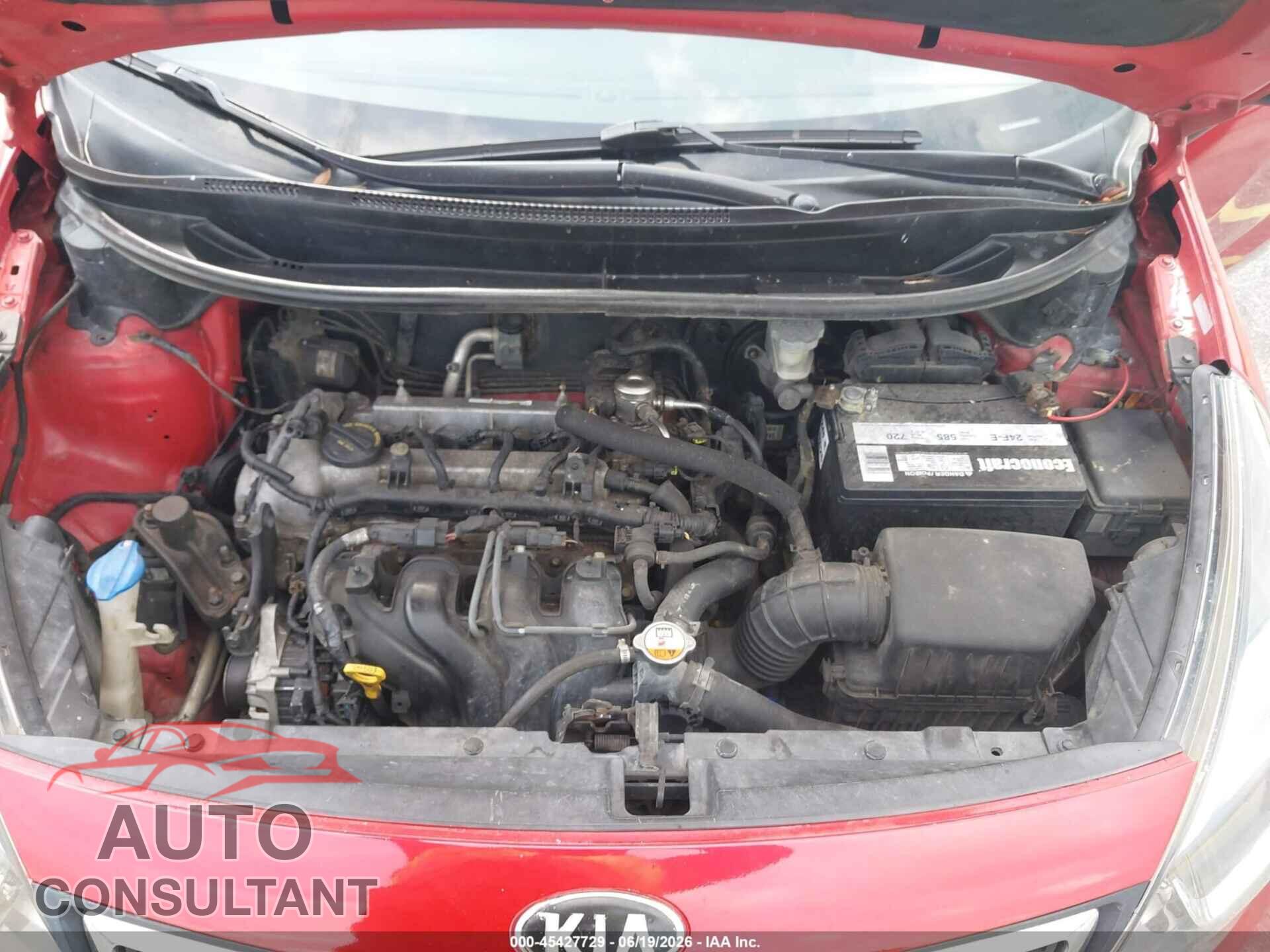 KIA RIO 2013 - KNADN4A39D6211300